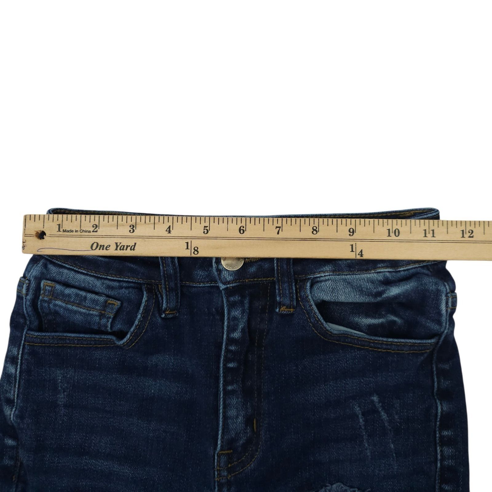 Kancan USA KanCan Distressed Jeans Size 23 Ultra High Rise Ankle Skinny Size 23" - 3 Thumbnail