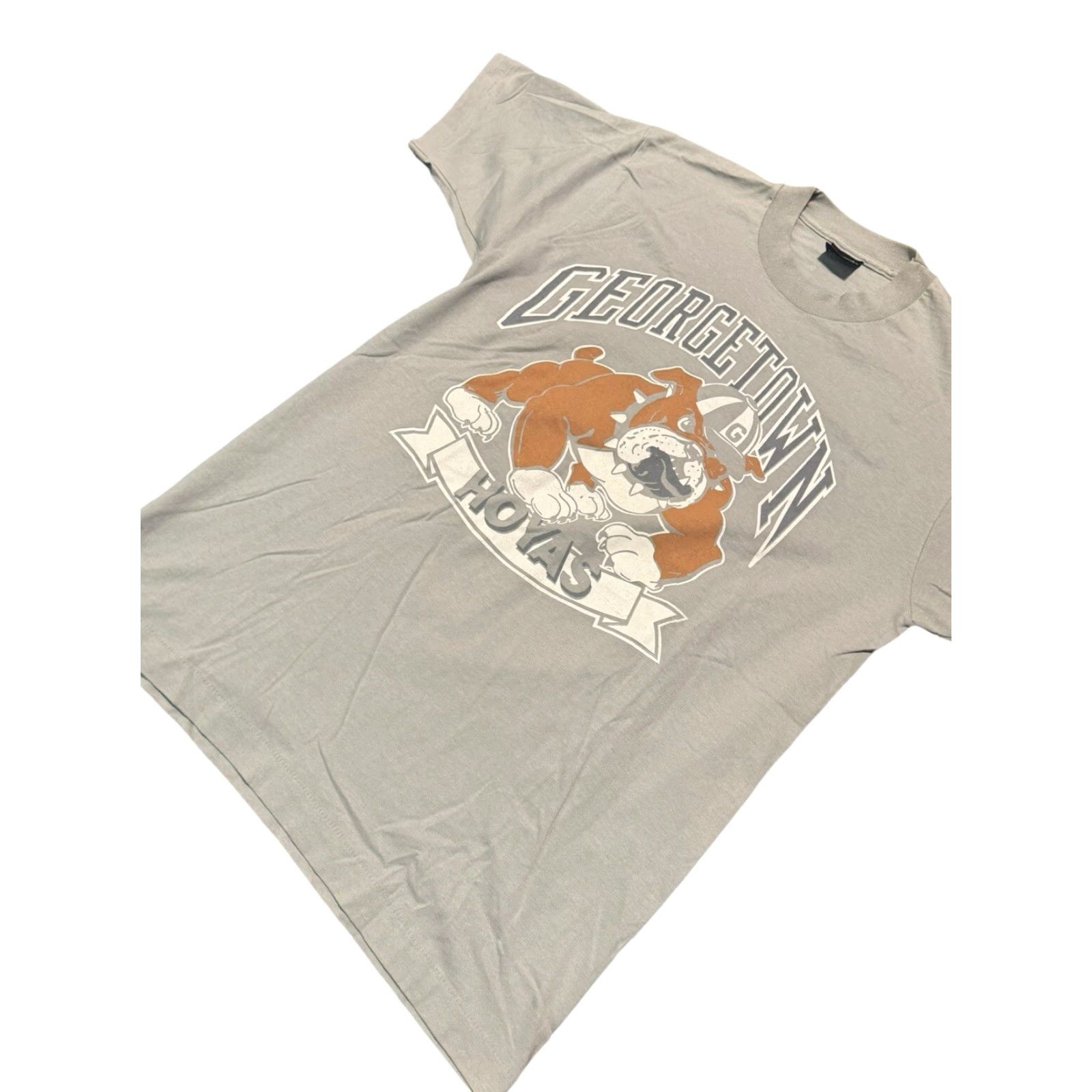 Vintage VINTAGE Georgetown Hoyas University Bulldog Single Stitch T-Shirt Gray L MEN US Shirt Size US L / EU 52-54 / 3 - 4 Thumbnail