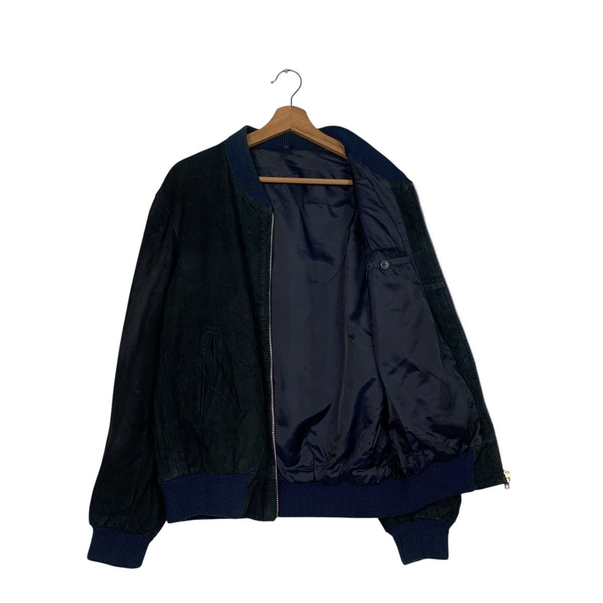 Vintage Vintage 90's Unbrand Suede Leather Jacket #2619-C118 Size US L / EU 52-54 / 3 - 9 Thumbnail