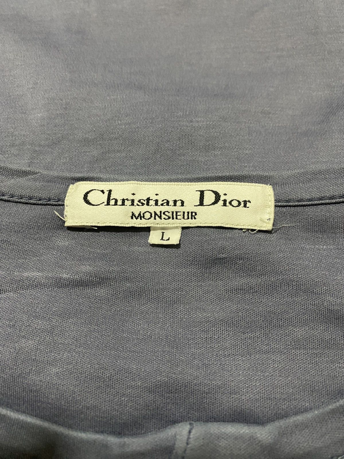 Christian Dior Monsieur Christian Dior With Contrasting White Shoulder T Shirt Size US L / EU 52-54 / 3 - 7 Thumbnail