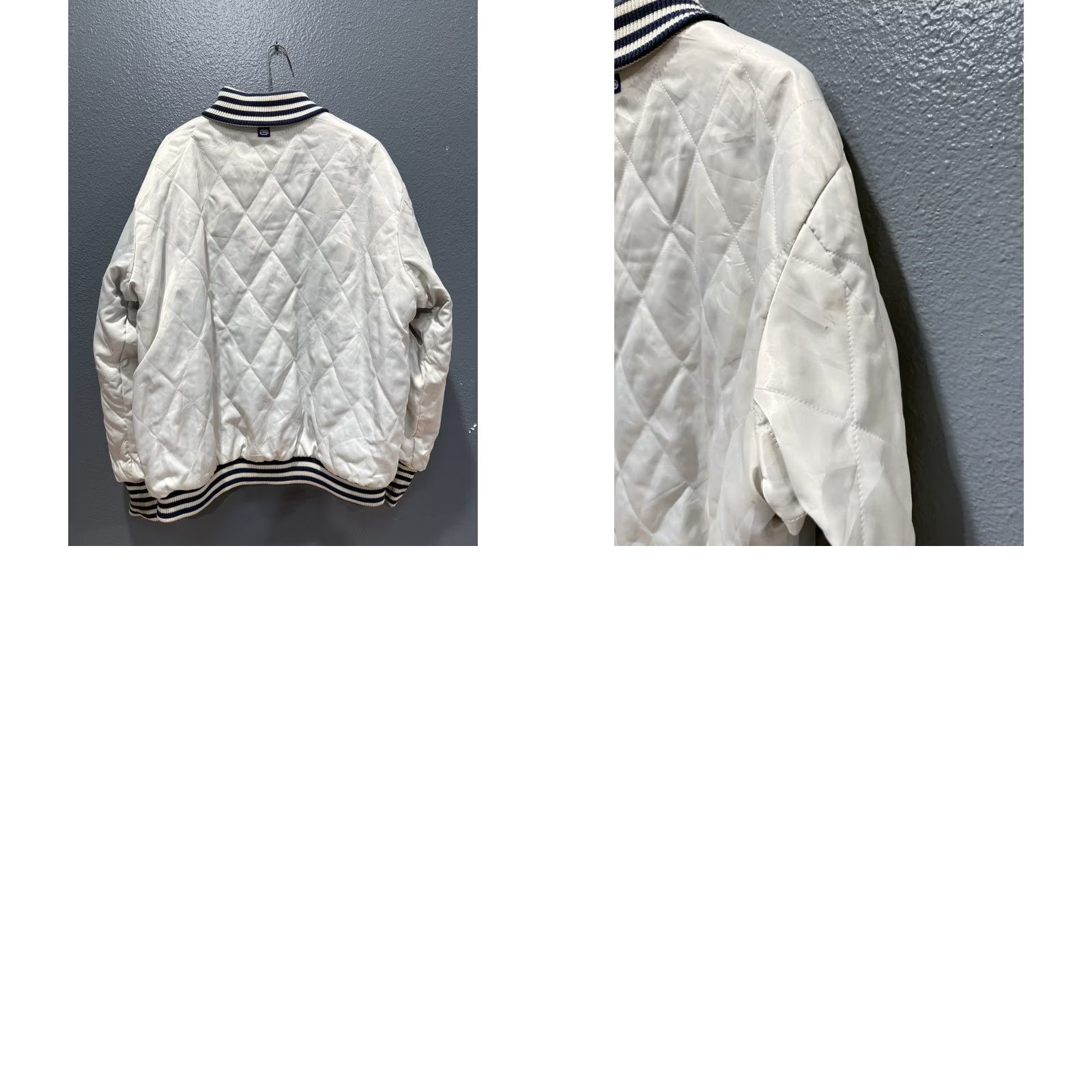 Ecko Unltd. Y2K Ecko Unltd Leather Reversible Quilted Bomber Jacket Blue L Men’s Baggy Size US L / EU 52-54 / 3 - 9 Thumbnail