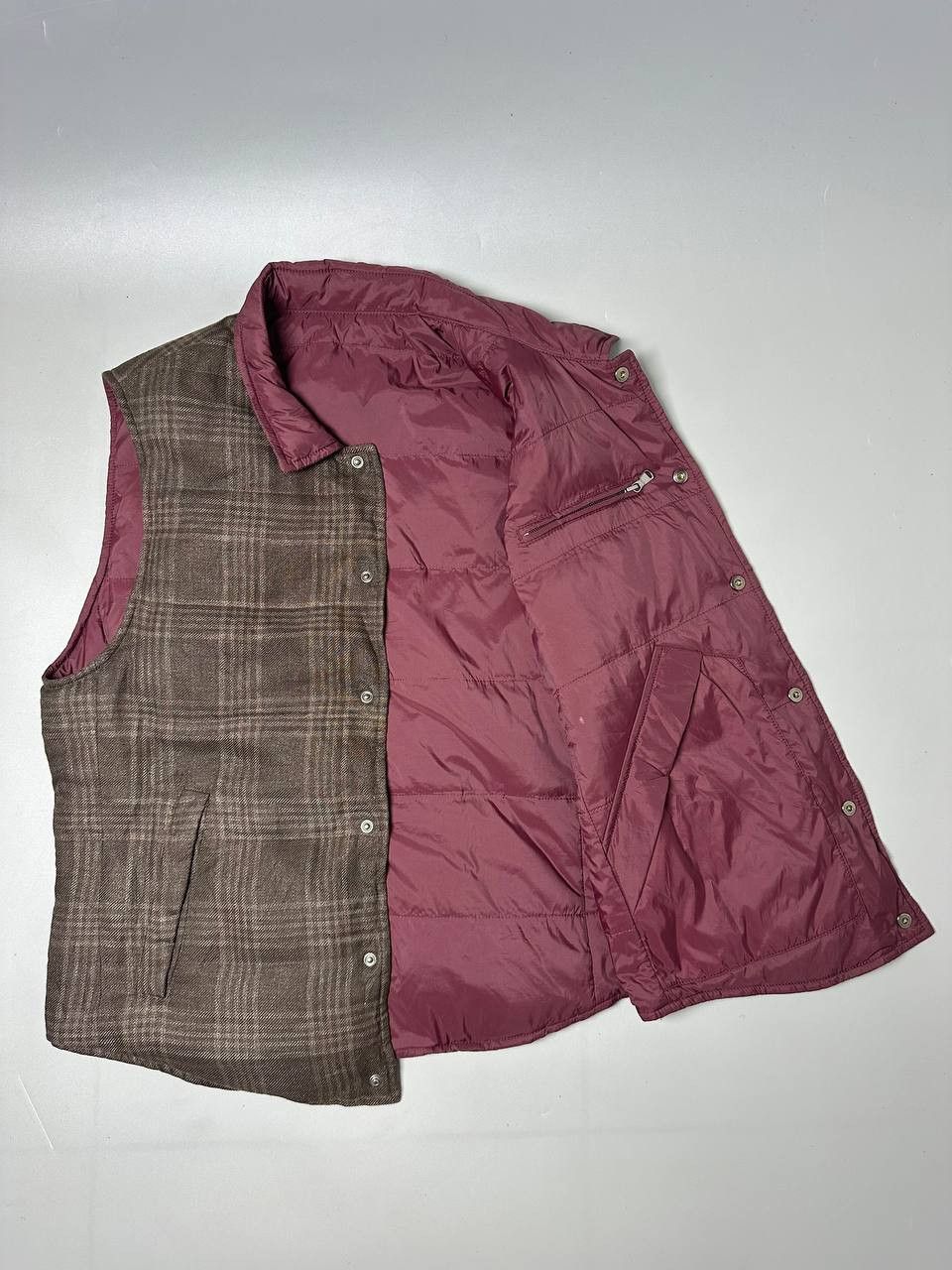 Brunello Cucinelli Brunello Cucinelli - Wool Puffer Reversible Vest Size US M / EU 48-50 / 2 - 8 Thumbnail