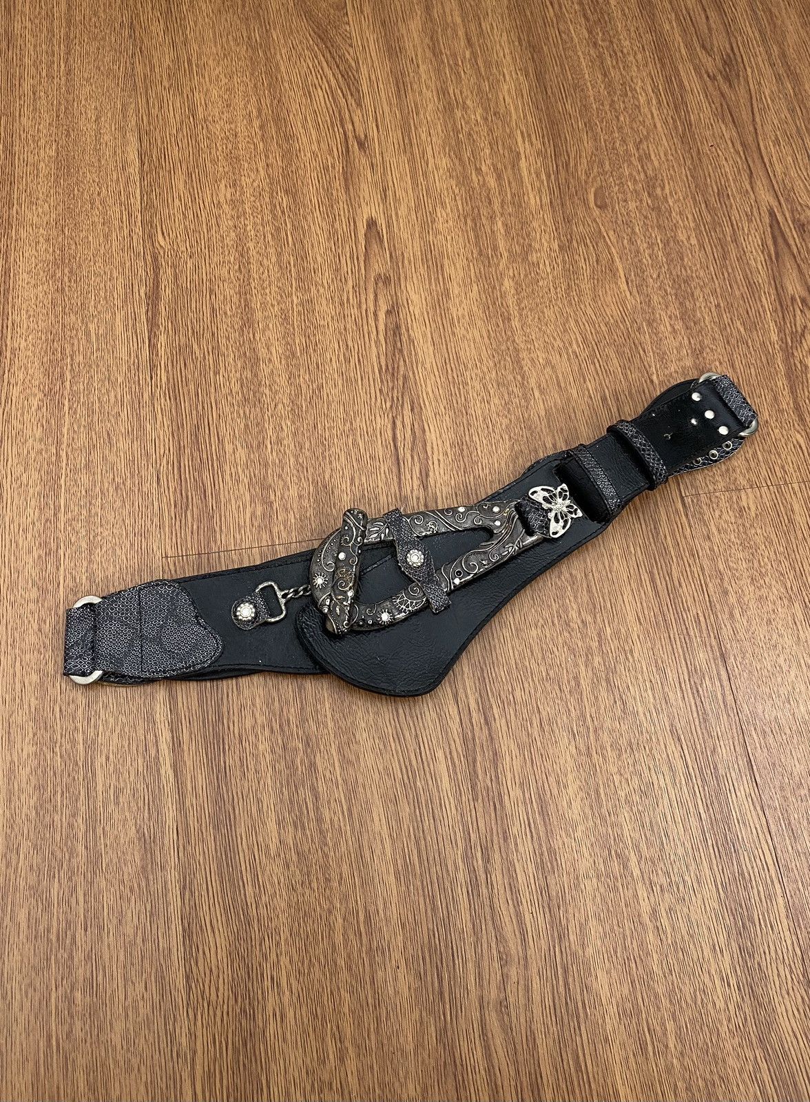 If Six Was Nine Wide butterfly belt snakeskin Size ONE SIZE - 3 Thumbnail