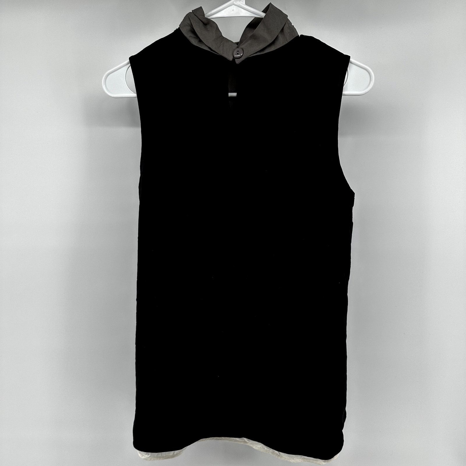 Emporio Armani Emporio Armani Tank Colorblock Relaxed High Neck 100% Silk M Size M / US 6-8 / IT 42-44 - 5 Thumbnail