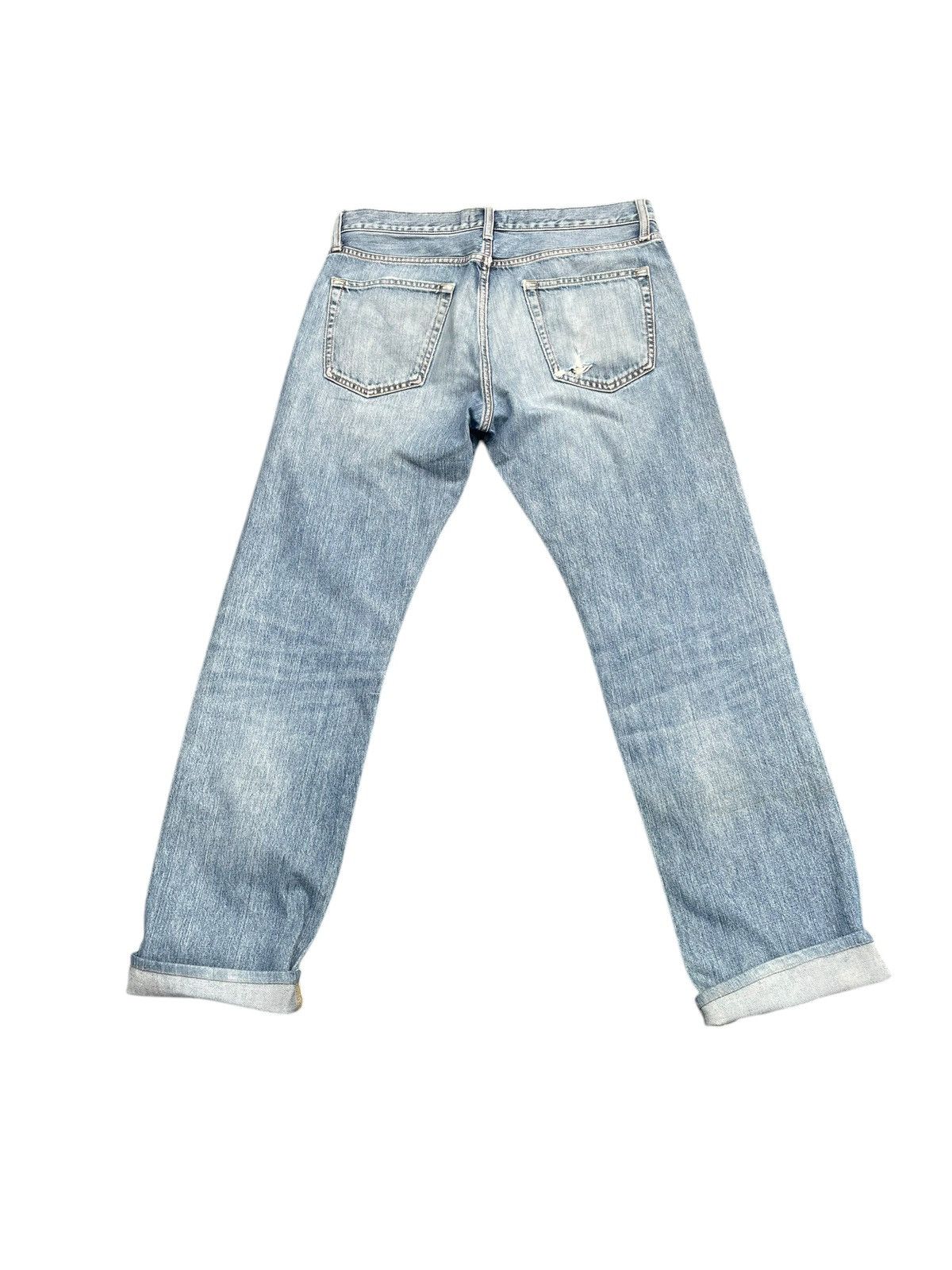 Japanese Brand × Uniqlo Uniqlo Selvedge Distresed Jeans Size US 35 - 8 Thumbnail