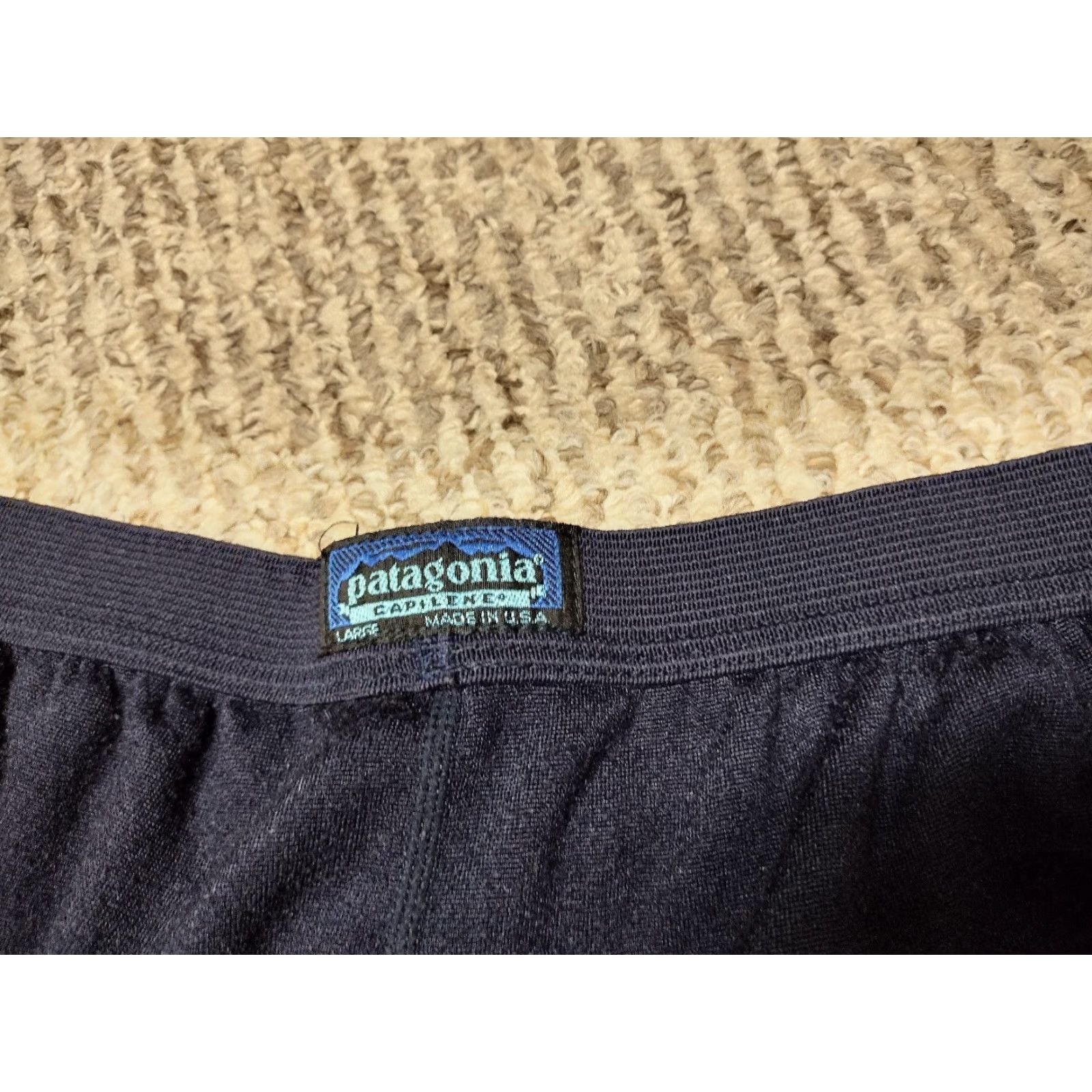 Patagonia VINTAGE Patagonia Base Layer Pants Men L Blue 80s 90s Outdoor Thermal Lightweight Capilene Capilene Base Layer Bottom Regular" Size US 33 - 2 Thumbnail