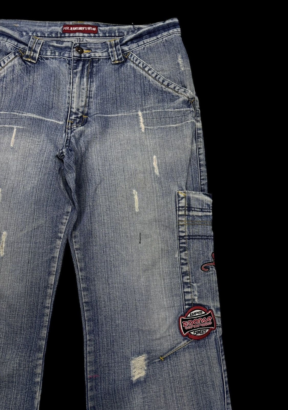 If Six Was Nine 🔥RARE BAGGY JEANS FOX JEANS MULTI POCKET SKATER PANTS Size US 34 / EU 50 - 9 Thumbnail