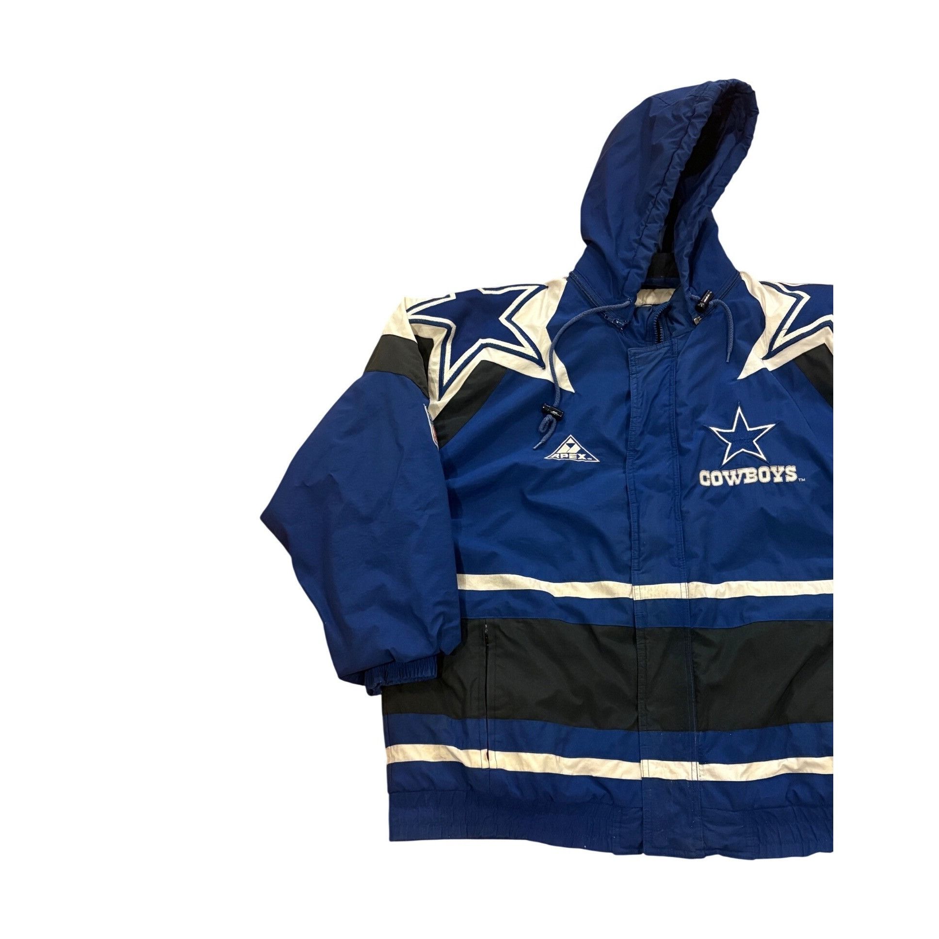 Apex One Vintage 90's Apex One Dallas Cowboys NFL Pro Line Hooded Puf Size US L / EU 52-54 / 3 - 3 Thumbnail