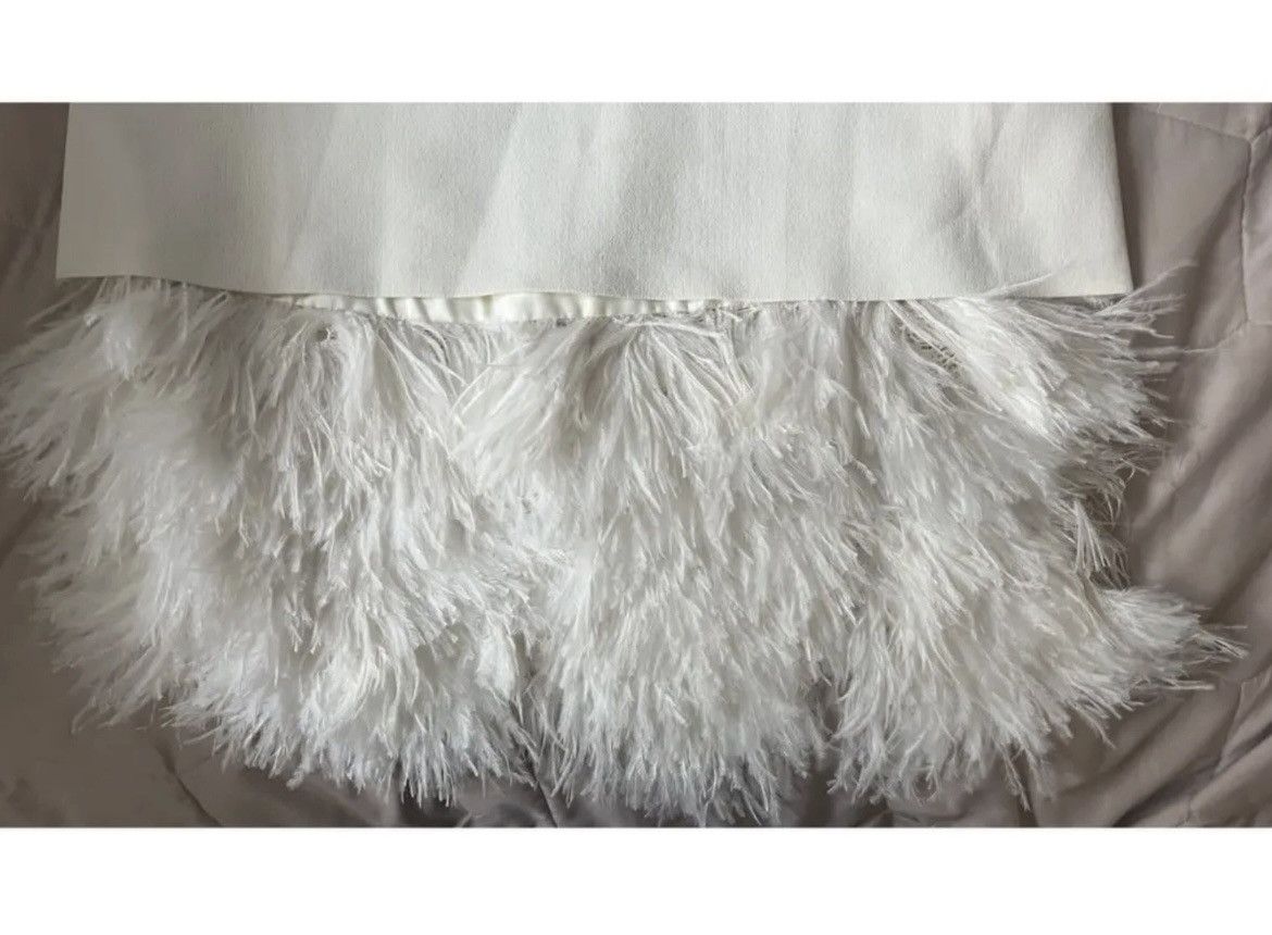 Jil Sander Ostritch Feather Rare Runway Piece Viscose Tunic Mini Dress Size S / US 4 / IT 40 - 8 Thumbnail