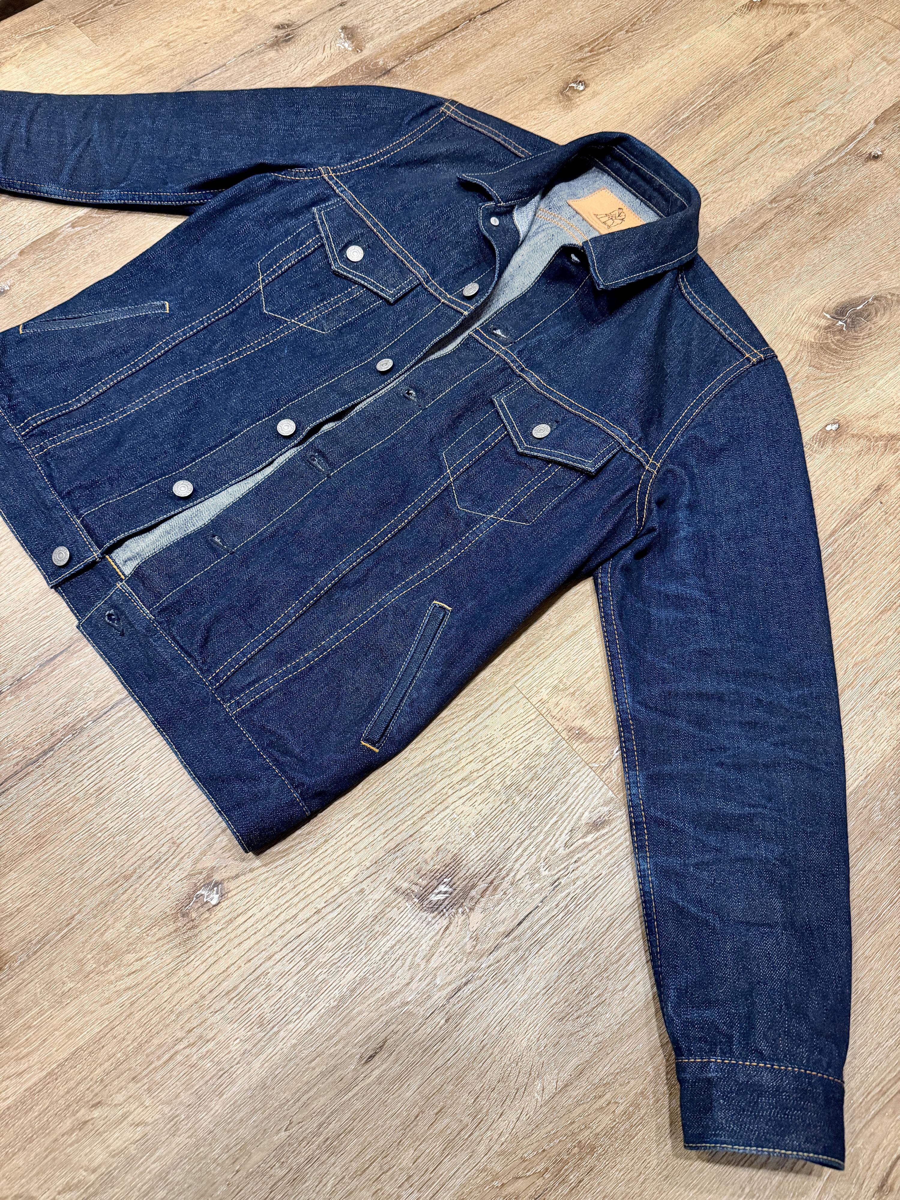 Pure Blue Japan Modified Type III Denim Jacket - 14oz Indigo Selvedge Size US XL / EU 56 / 4 - 5 Thumbnail
