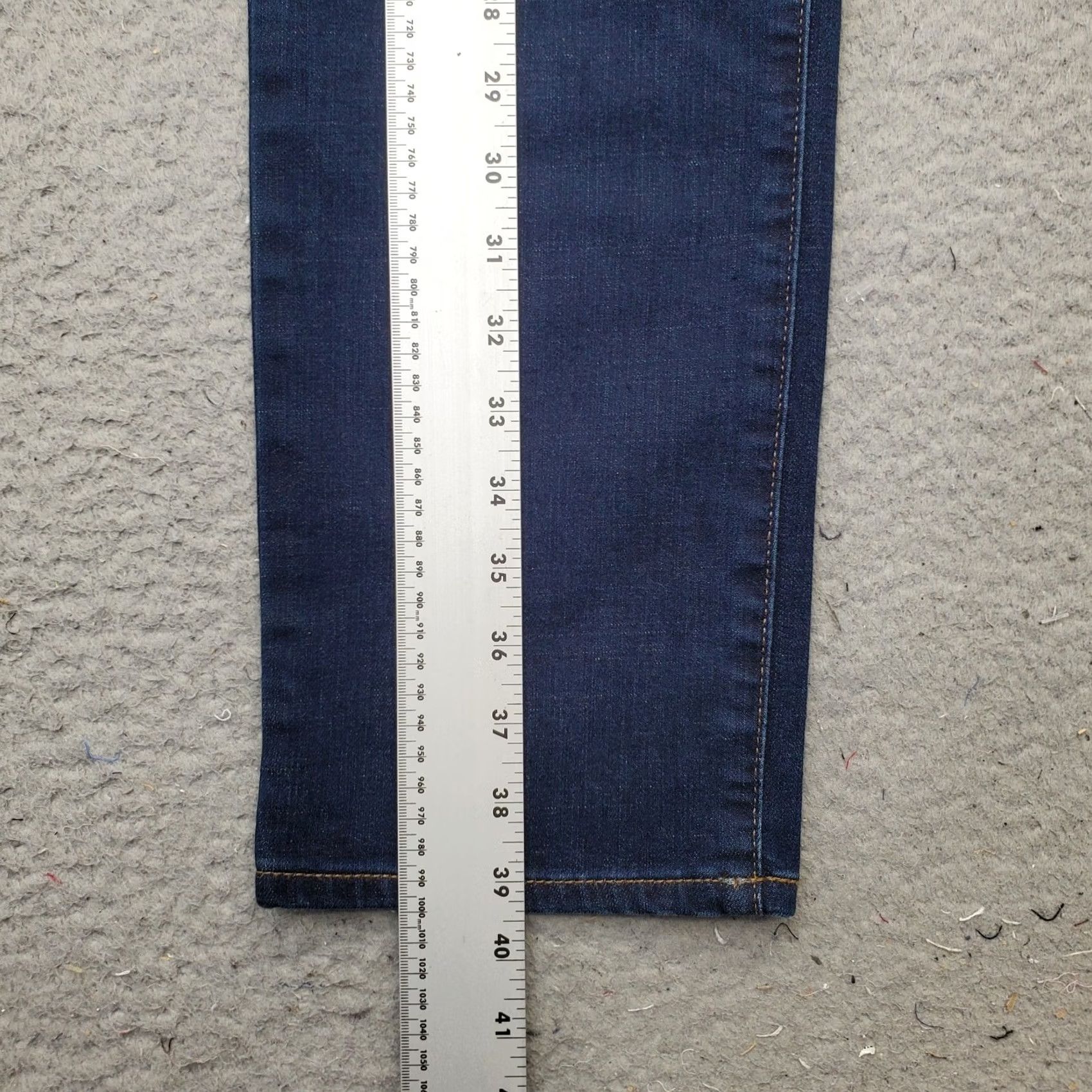 Vintage Chico's Womens 6 Jeans Blue Single Stitch Straight Leg Girlfriend - Size 6 - 5-Pocket Denim Slimming Stretch Regular Fit Size 28" / US 6 / IT 42 - 3 Thumbnail