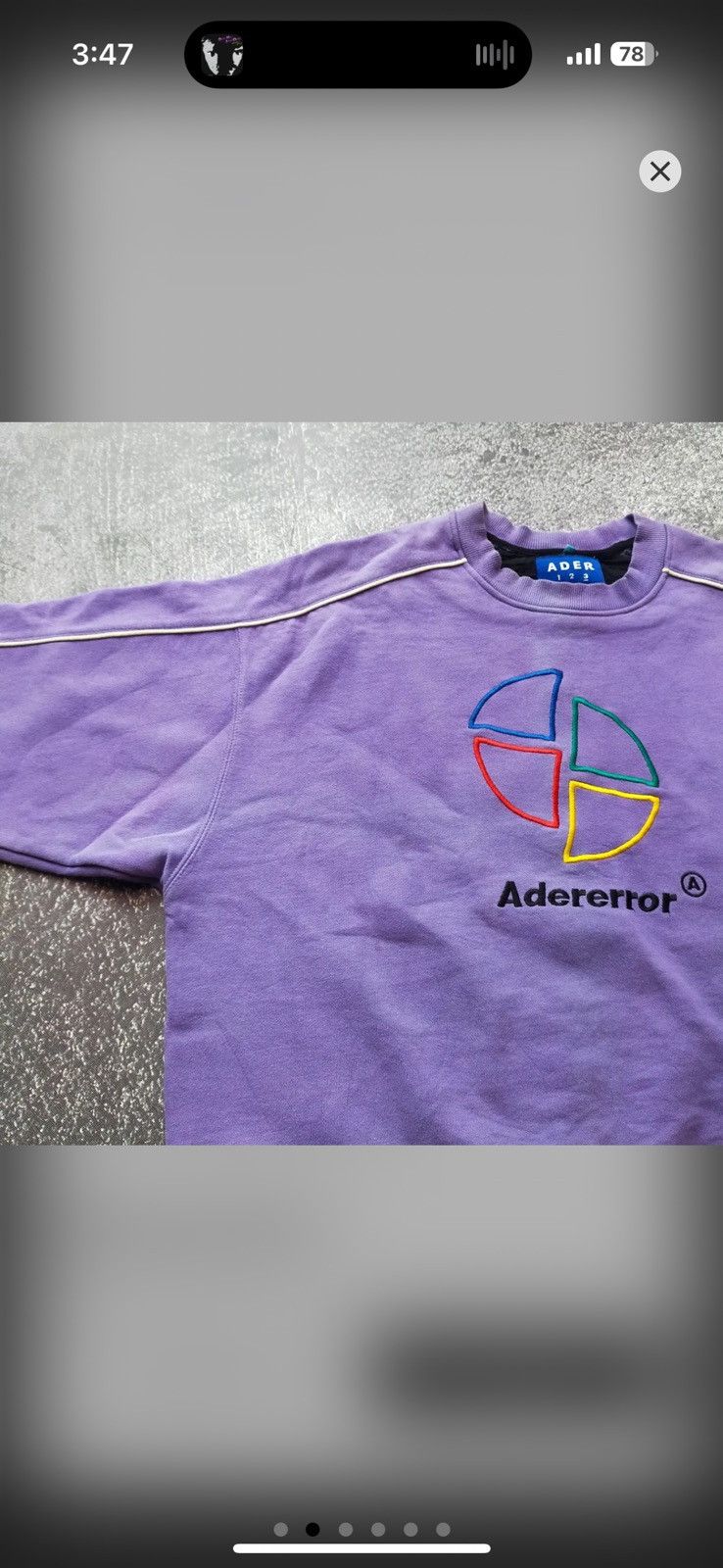 Ader Error Ader error slice logo sweatshirt | Grailed