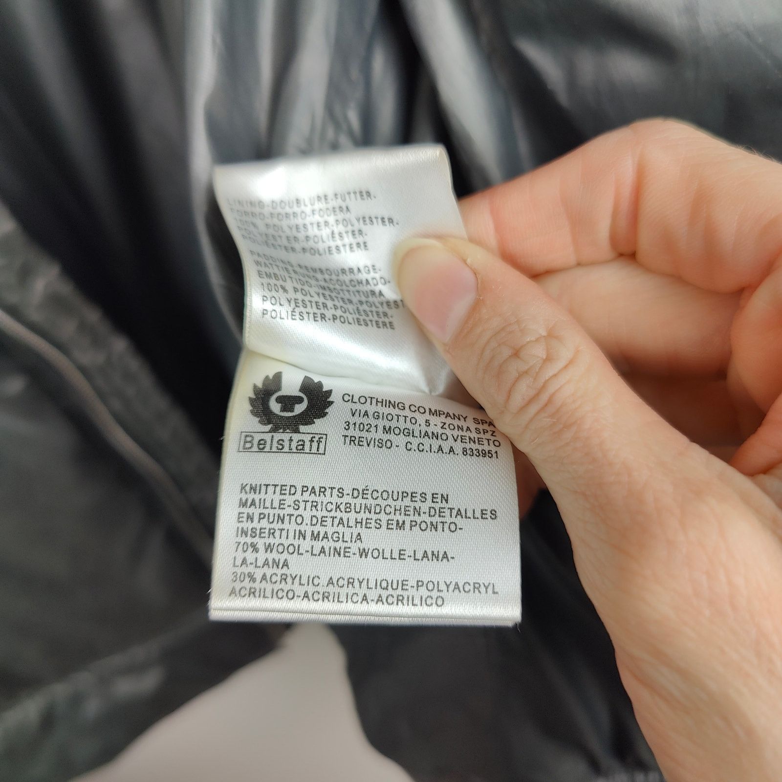 Belstaff Belstaff Puffer Jacket XL Soft Black Full Zip Moto Pockets Size US XL / EU 56 / 4 - 11 Thumbnail