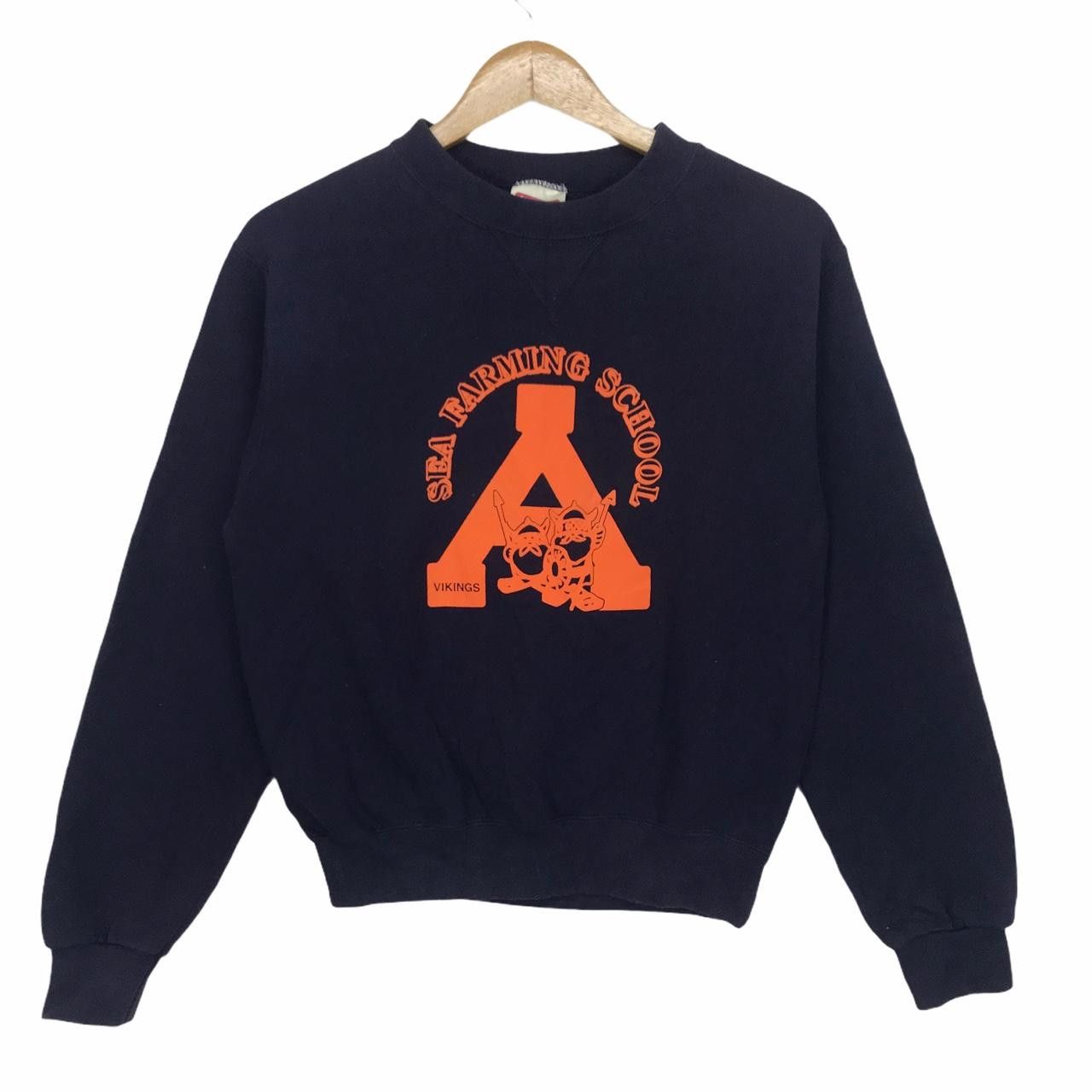 Vintage Vtg Something by EDWIN Crewneck Sweatshirt Spell Out Sea Size M / US 6-8 / IT 42-44 - 1 Thumbnail