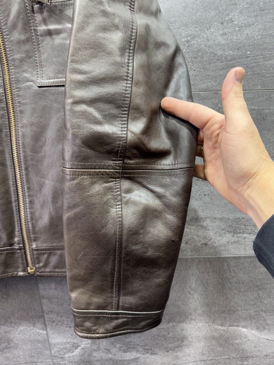 Moschino Moschino jeans leather men’s jacket Brown Biker Size US M / EU 48-50 / 2 - 15 Thumbnail