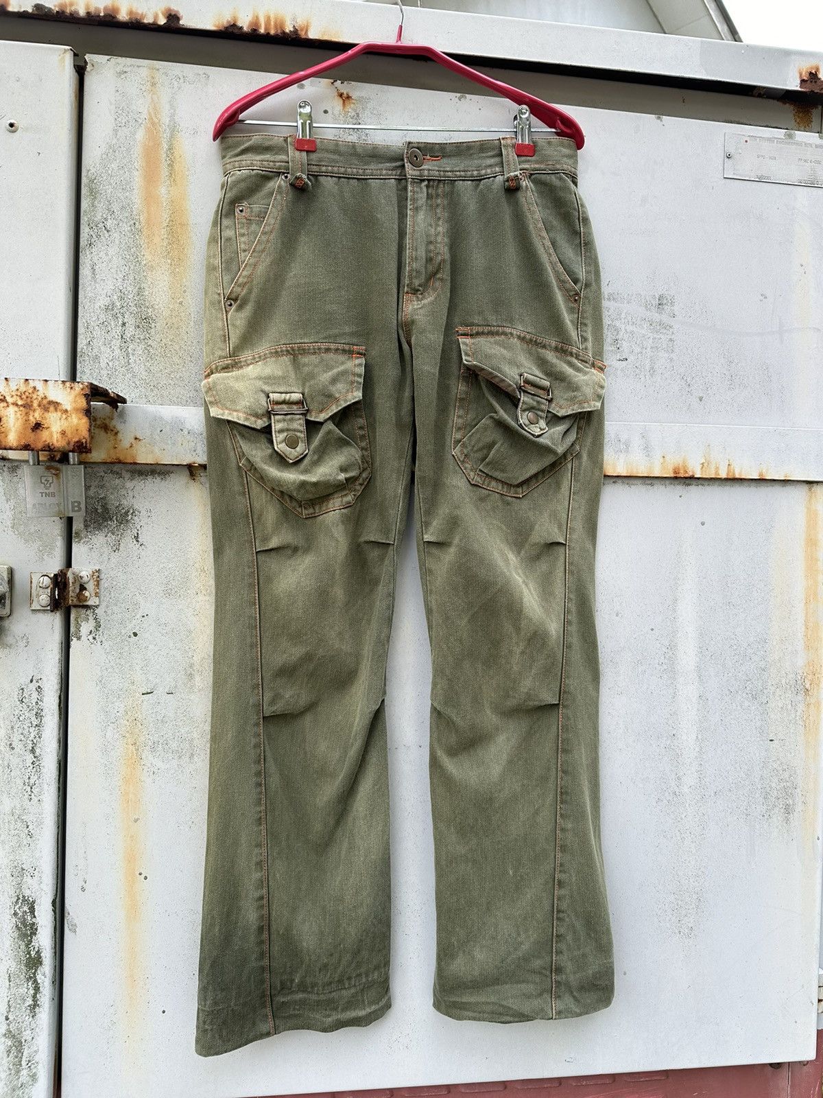 Vintage 👹Vintage Faded Garments Mens Cargo Pants Size US 30 / EU 46 - 5 Thumbnail