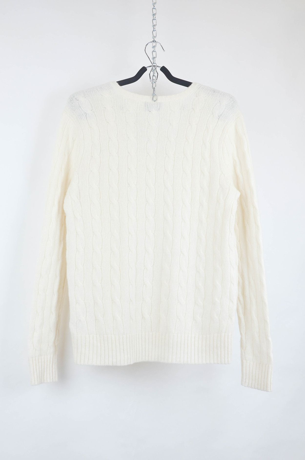Polo Ralph Lauren Polo Ralph Lauren Cable Knit Sweater – Merino Cashmere L Size L / US 10 / IT 46 - 2 Thumbnail