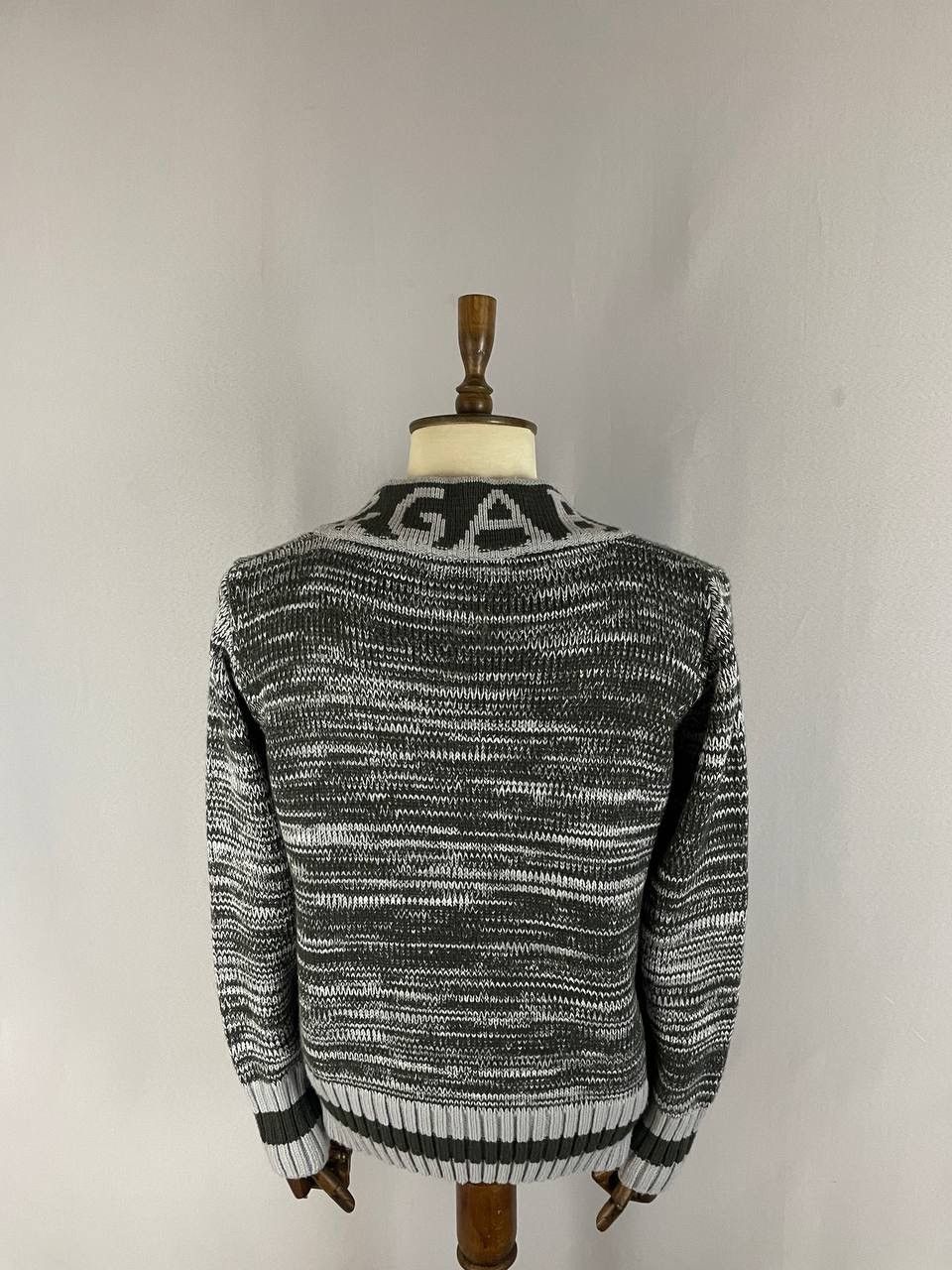 Dolce & Gabbana Dolce&Gabbana Sweater Grey Big Logo Cardigan Size US M / EU 48-50 / 2 - 7 Thumbnail