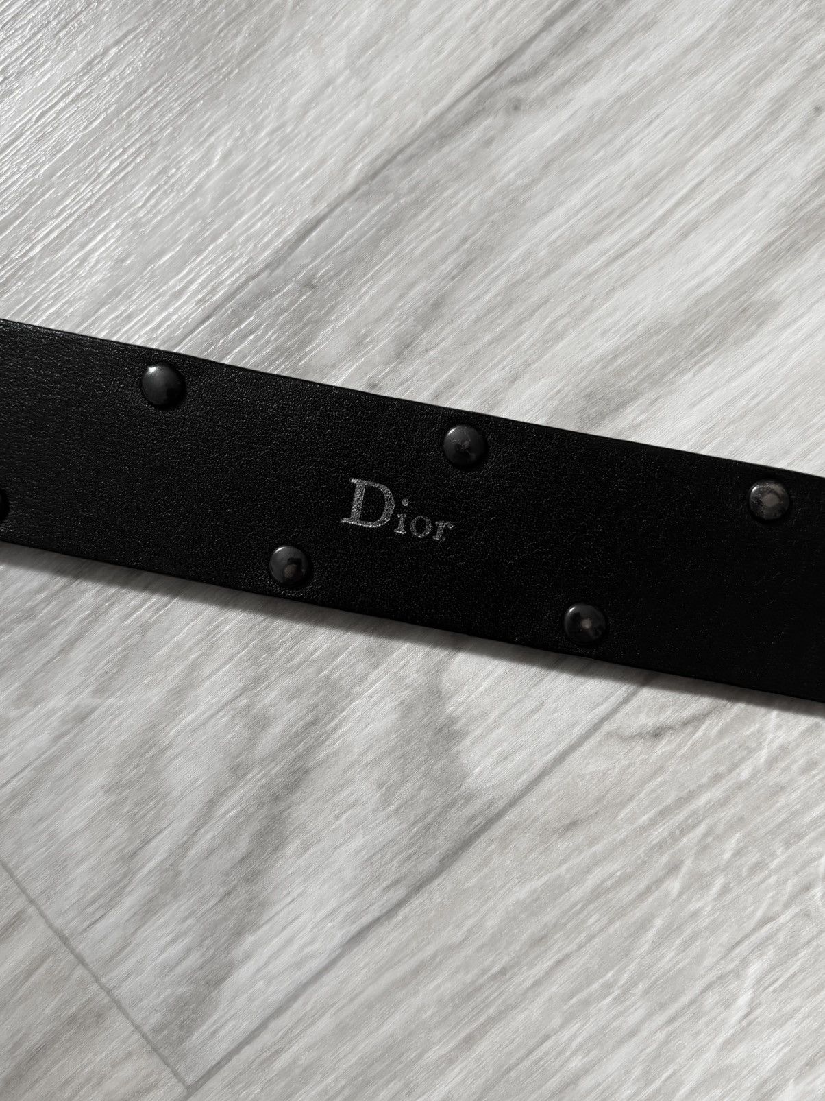 Dior Dior SS04 Strip Studded Belt Size 30 - 4 Thumbnail