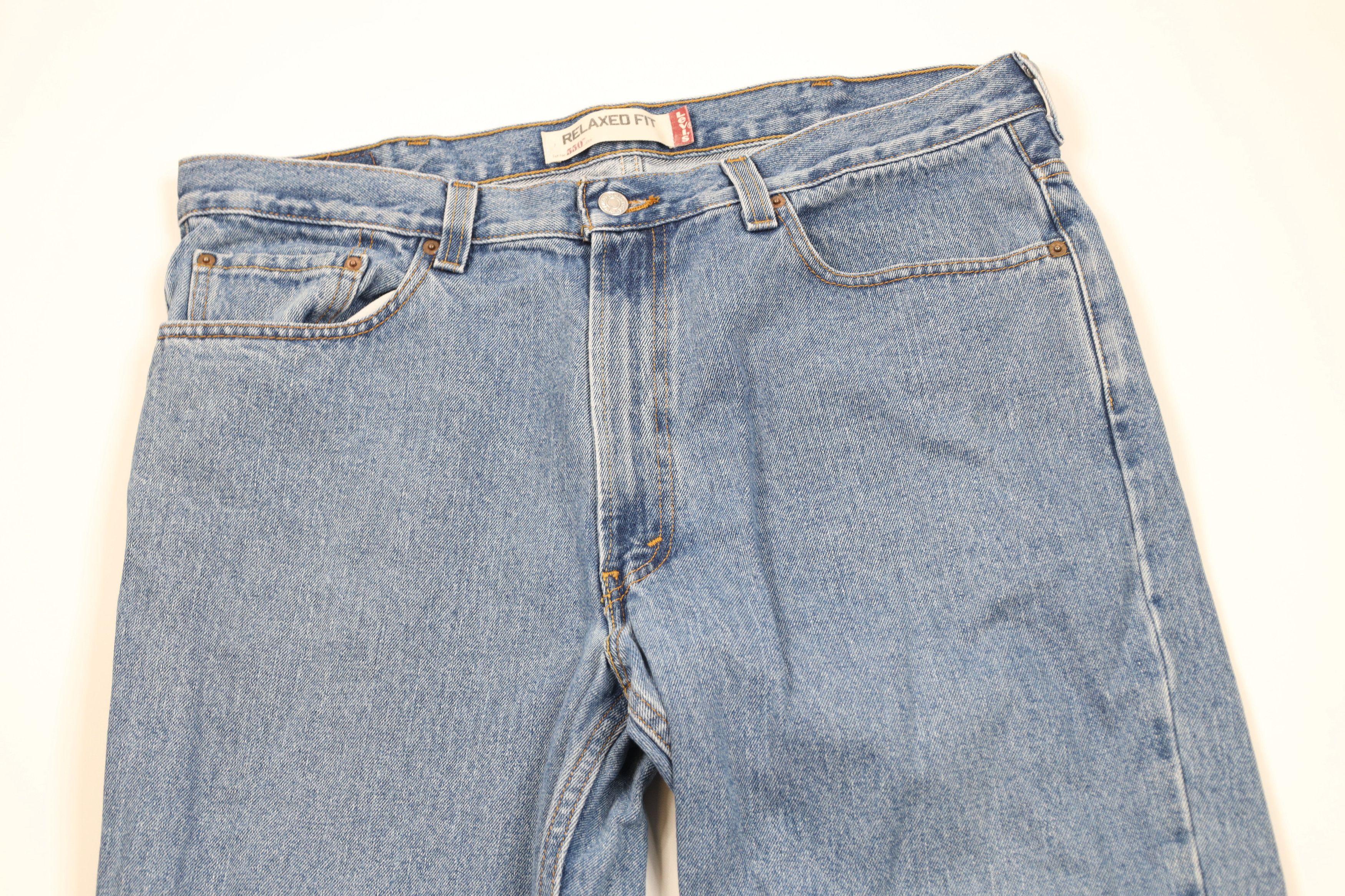 Levi's Vintage Y2K Levis 550 Relaxed Fit Denim Jeans Blue Cotton Size US 38 / EU 54 - 2 Thumbnail