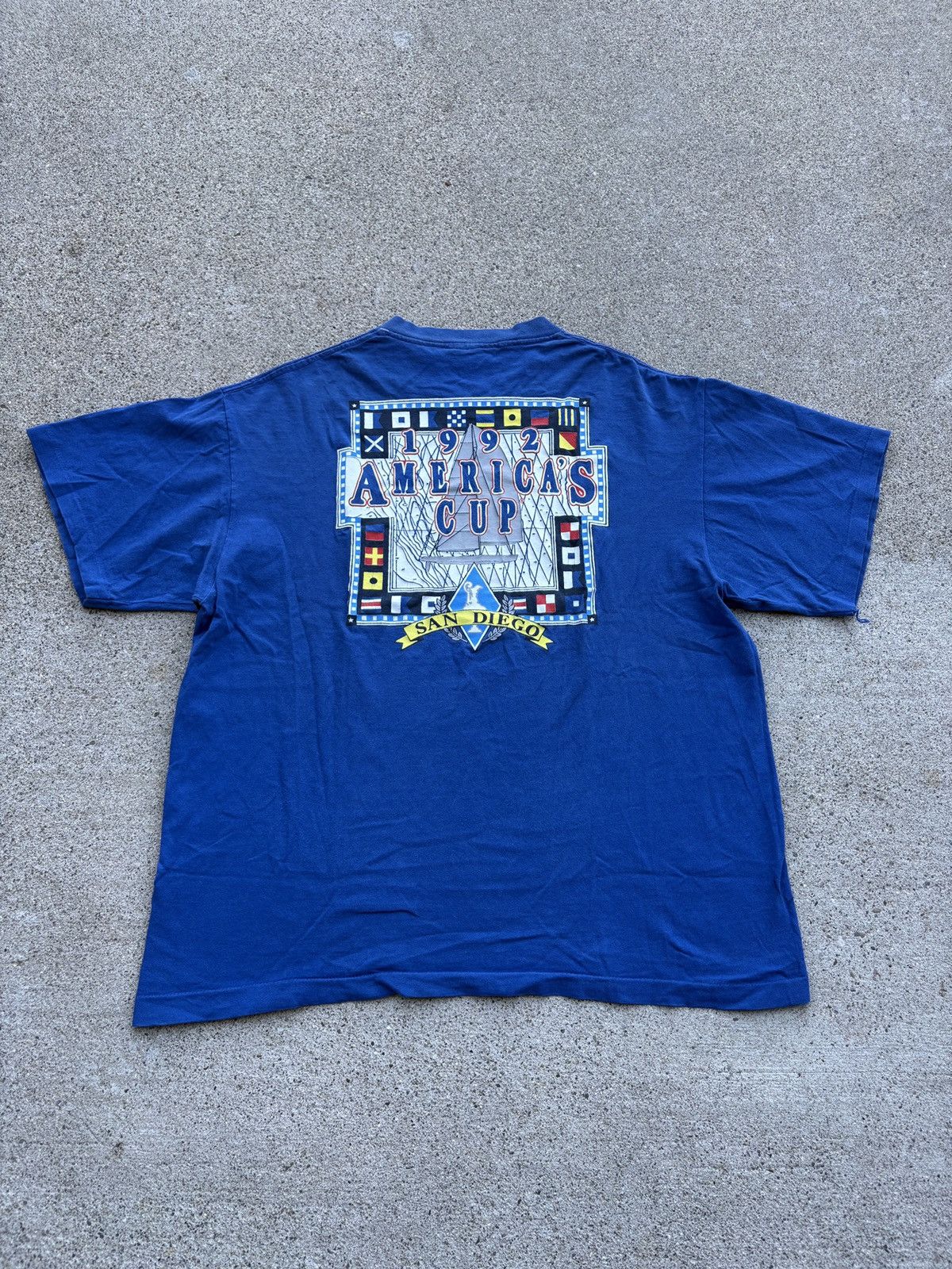 Trench USA Vintage 1992 Trench USA “American’s Cup SD” T-Shirt Size XL Size US XL / EU 56 / 4 - 1 Thumbnail