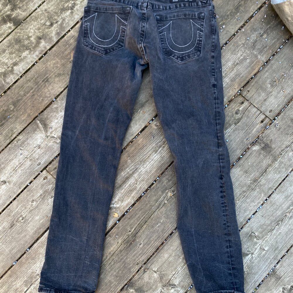 True Religion True Religion Jeans Size 33 Geno Relaxed Slim Gray Size US 33 - 5 Thumbnail
