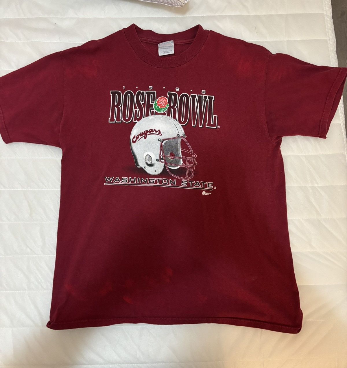 Hanes VINTAGE 1998 Washington State Rose Bowl Shirt Size US L / EU 52-54 / 3 - 1 Thumbnail