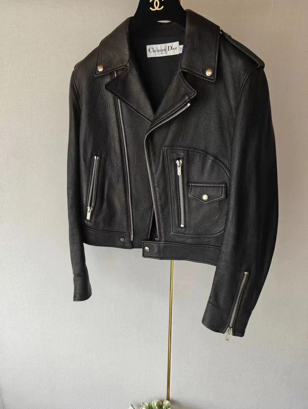Dior Dior Leather Jacket Size M / US 6-8 / IT 42-44 - 1 Thumbnail