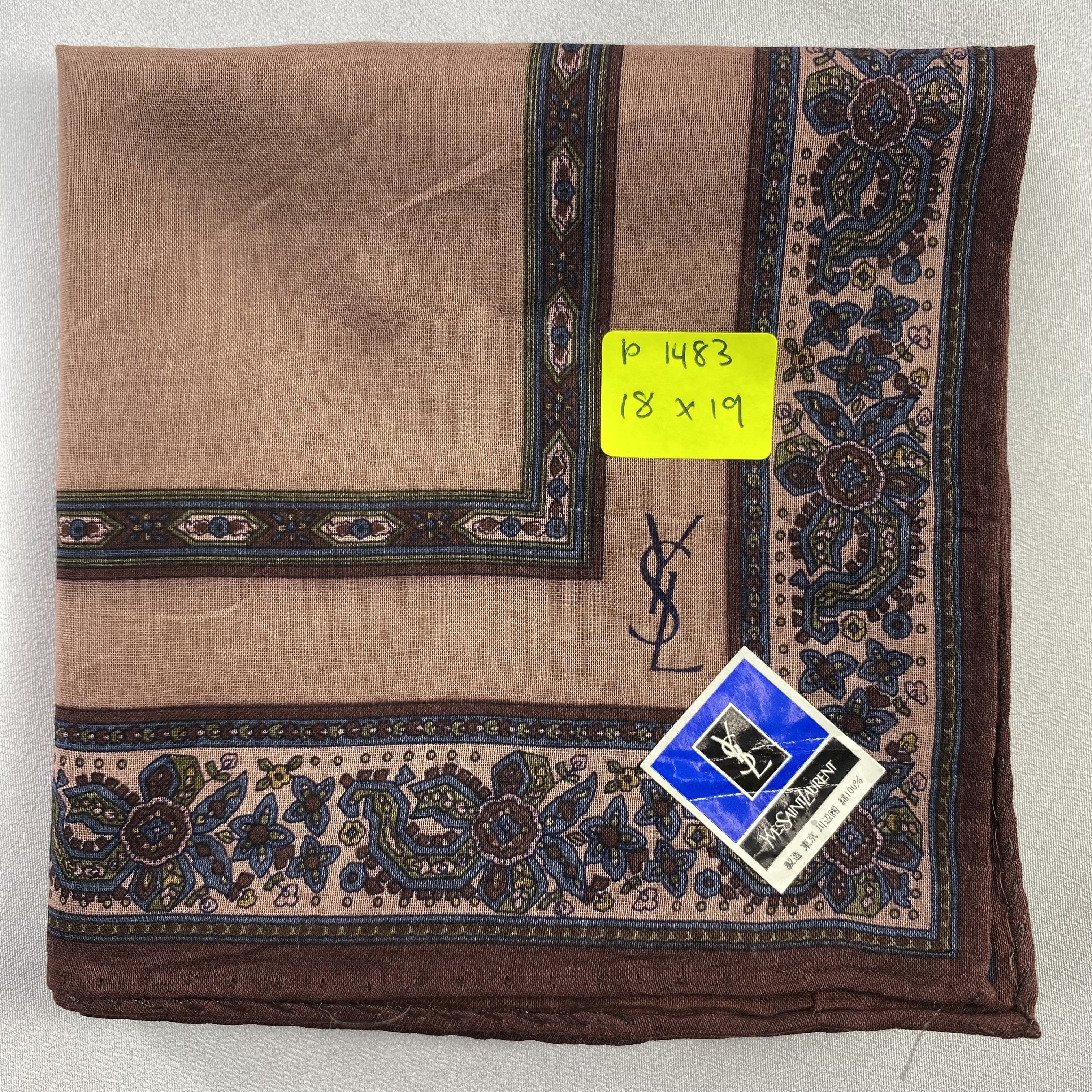 Vintage Yves Saint Laurent Handkerchief / Neckerchief-P1483 Size ONE SIZE - 5 Thumbnail
