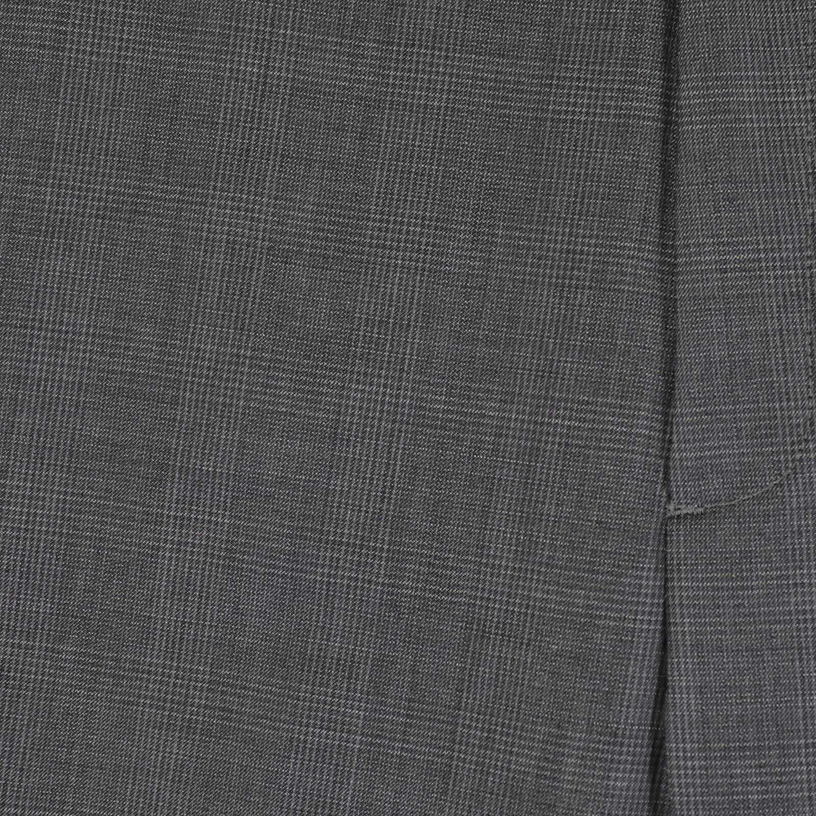 Calvin Klein Calvin Klein Gray Wool Plaid Mid Rise Flat Front Dress Pants Size 36R - 3 Thumbnail