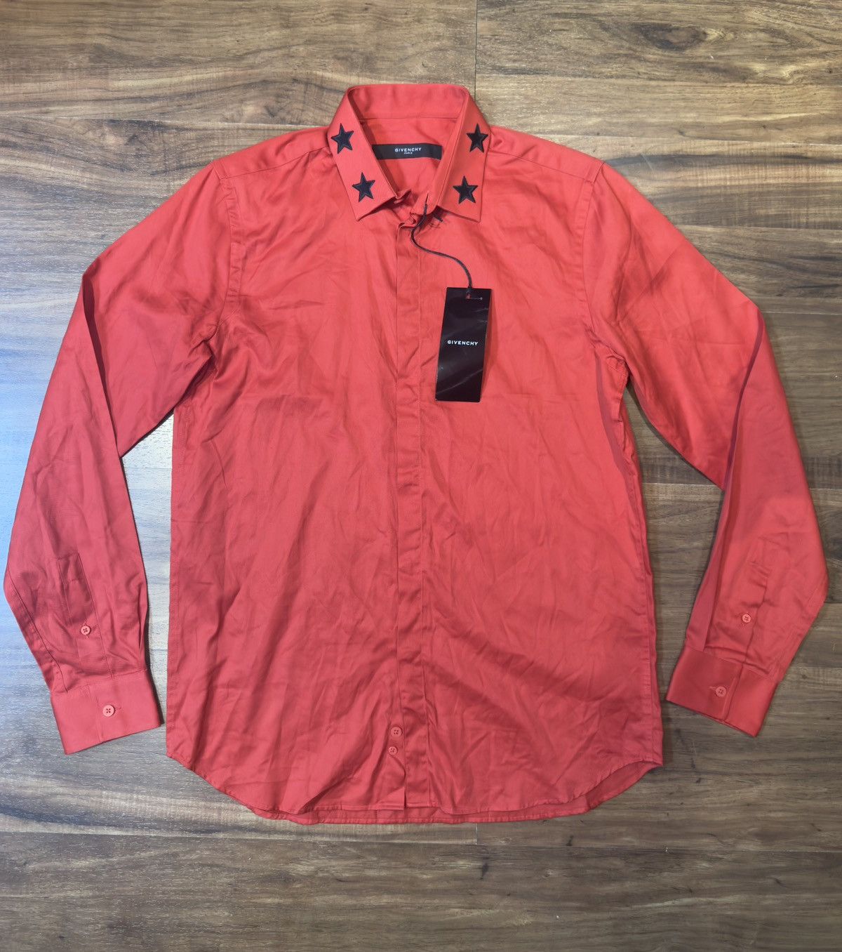 Givenchy Givenchy Embroidered Black Stars Button Shirt Size US XXS / EU 40 - 1 Thumbnail