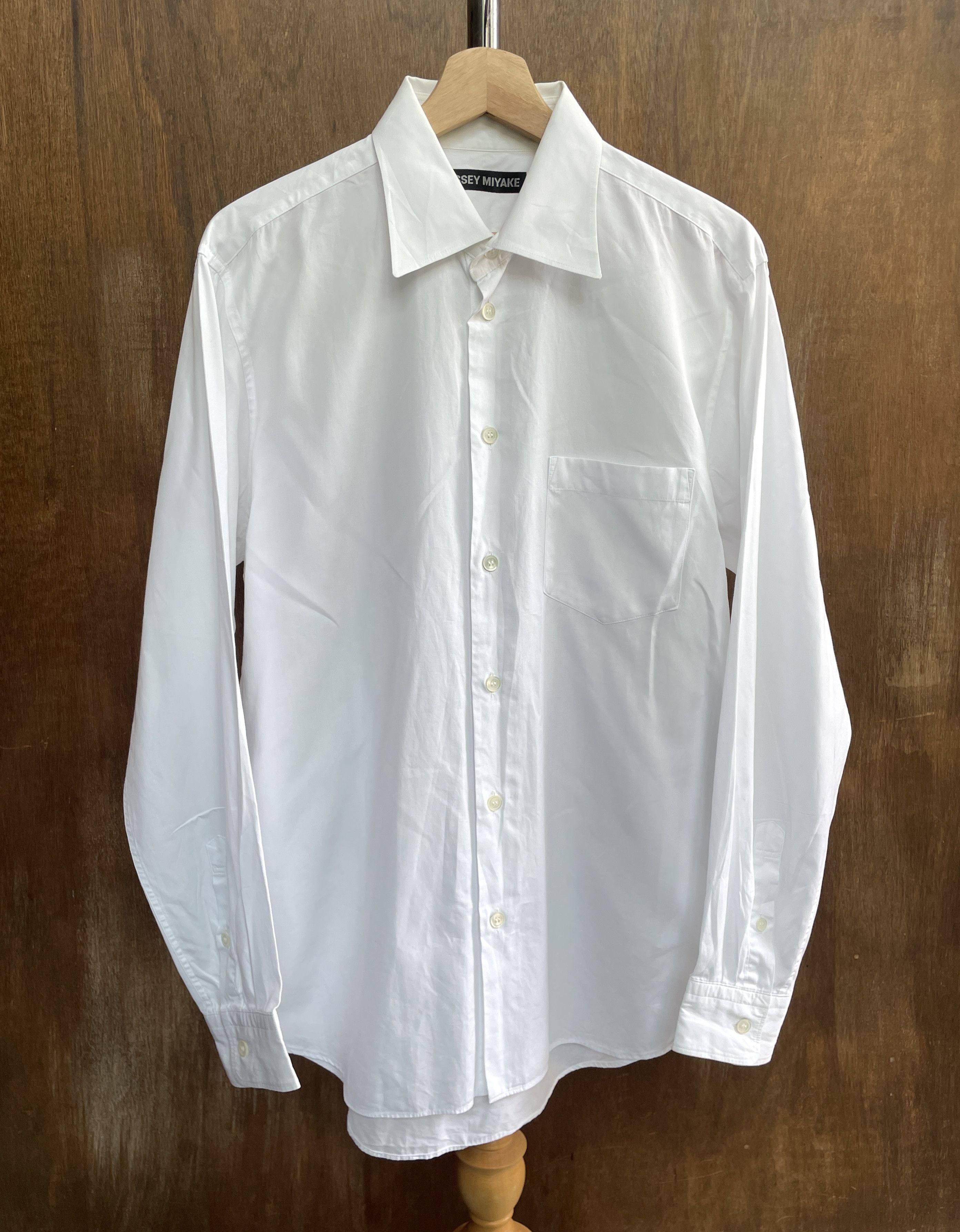 Issey Miyake ISSEY MIYAKE Classic White Shirt Black Label Size US M / EU 48-50 / 2 - 1 Thumbnail