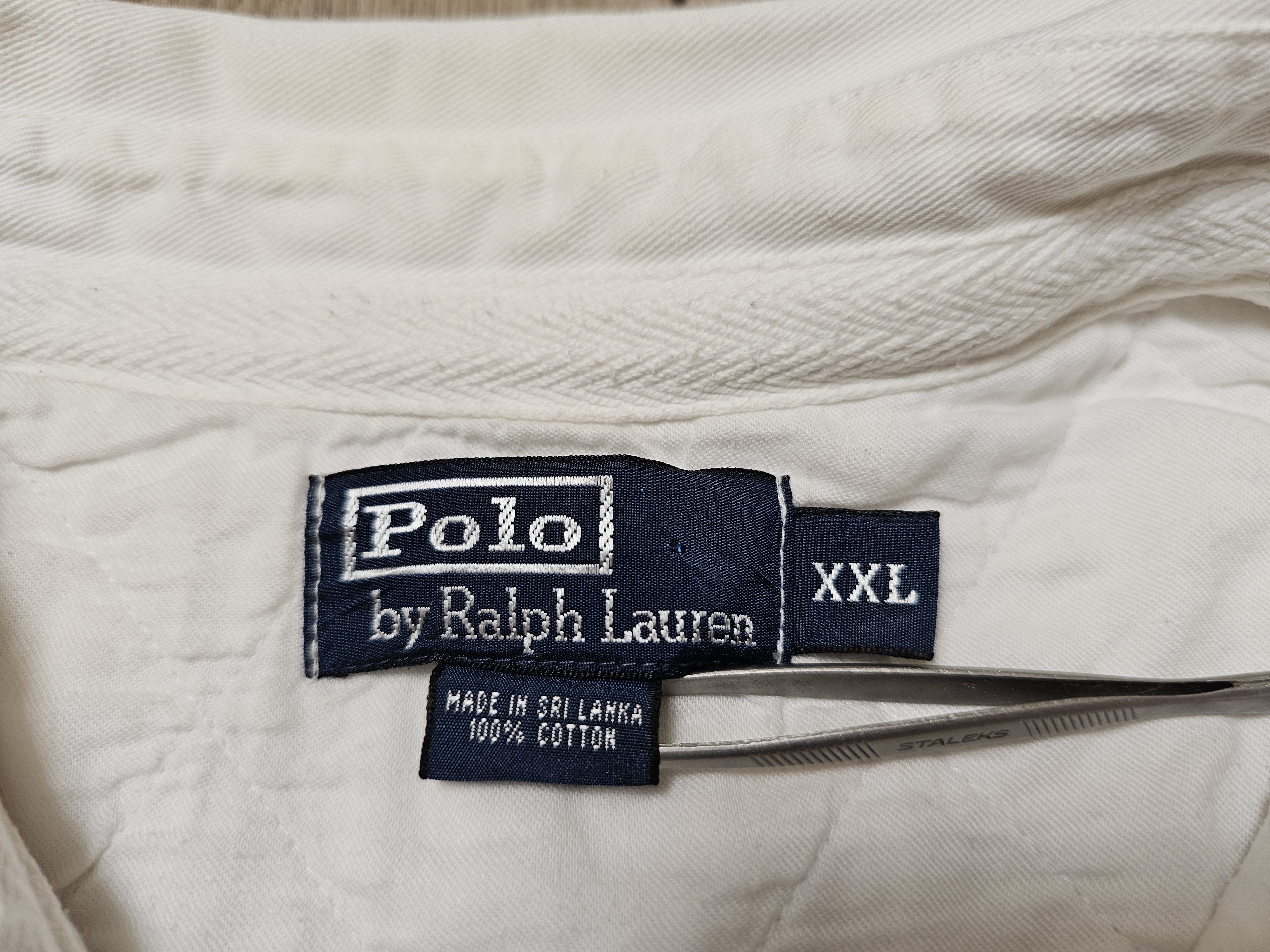Polo Ralph Lauren × Rugby Ralph Lauren × Vintage POLO RALPH LAUREN VINTAGE RUGBY SHIRT 90s LONG SLEEVE WHITE Size US XXL / EU 58 / 5 - 6 Thumbnail