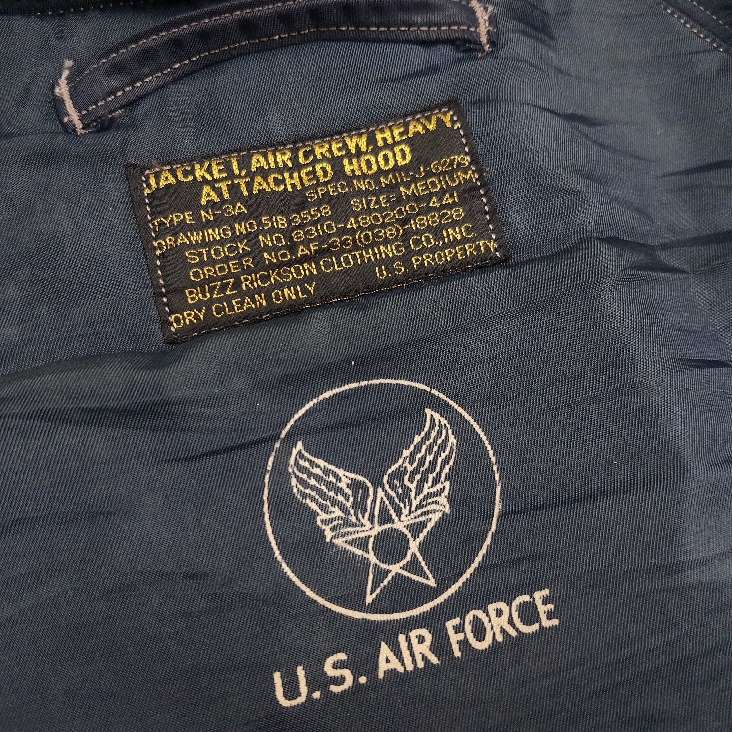 Avirex Vintage Buzz Rickson US Air Force Heavy Parka C303N11 Size US M / EU 48-50 / 2 - 7 Thumbnail