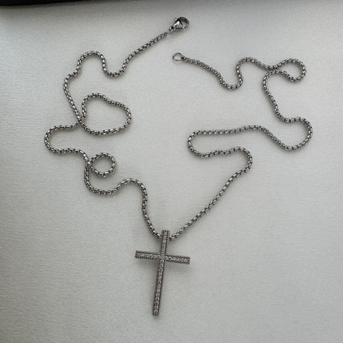 Other CZ Cross Pendant Necklace for Men Women,Hip Hop Unisex Style Size ONE SIZE - 5 Thumbnail