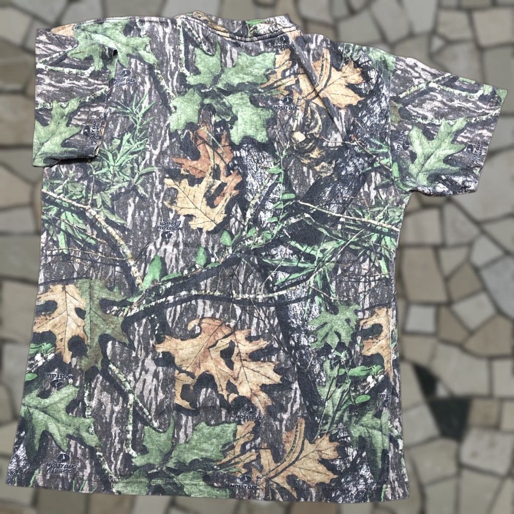 Jerzees VINTAGE Jerzees Outdoors Shirt Mens L Mossy Oak Obsession Camo Hunting Pocket T-Shirt 90s Mens Size US L / EU 52-54 / 3 - 1 Thumbnail