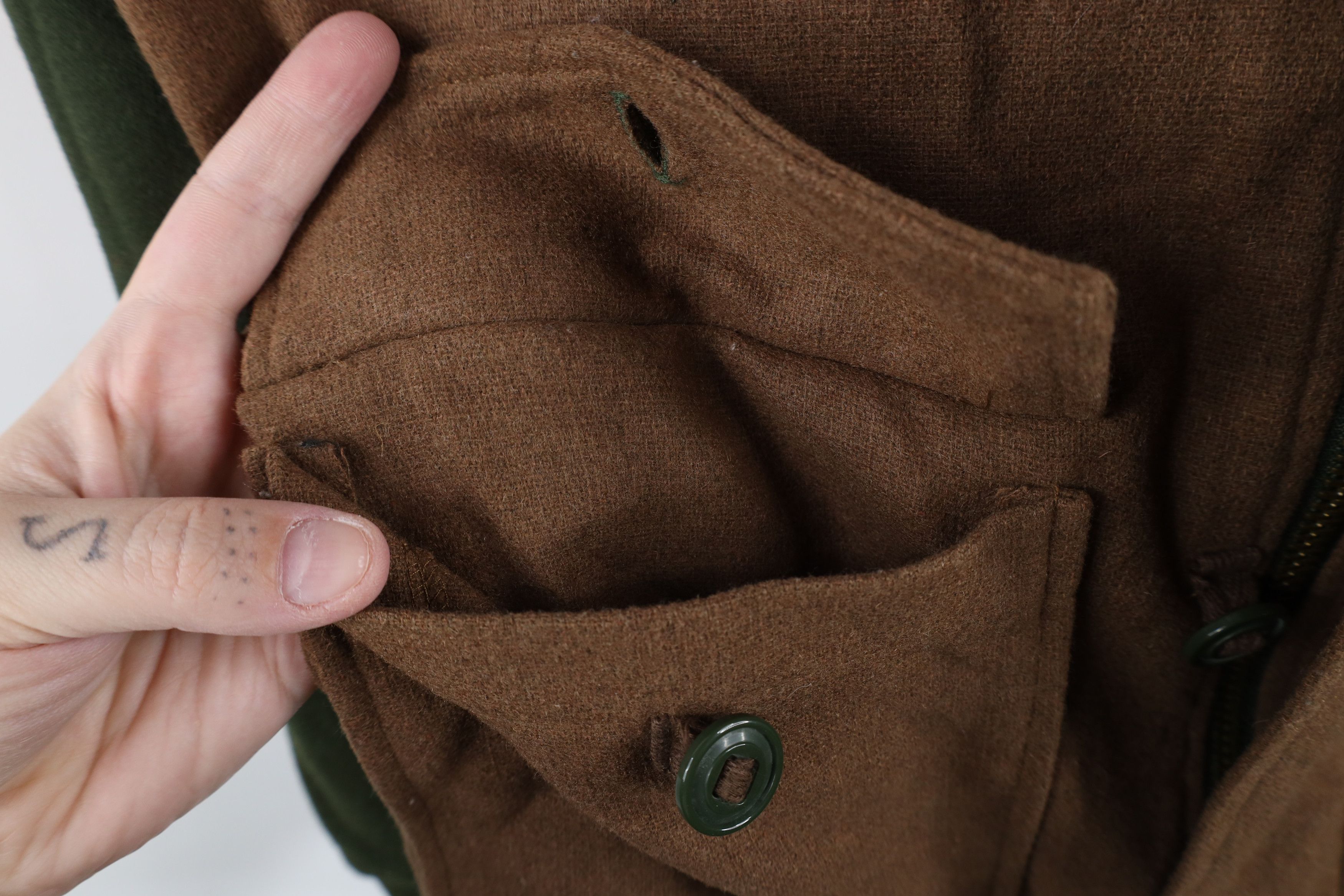 Vintage Vintage Streetwear Wool Blend Full Zip Hooded Parka Jacket Size US M / EU 48-50 / 2 - 5 Thumbnail