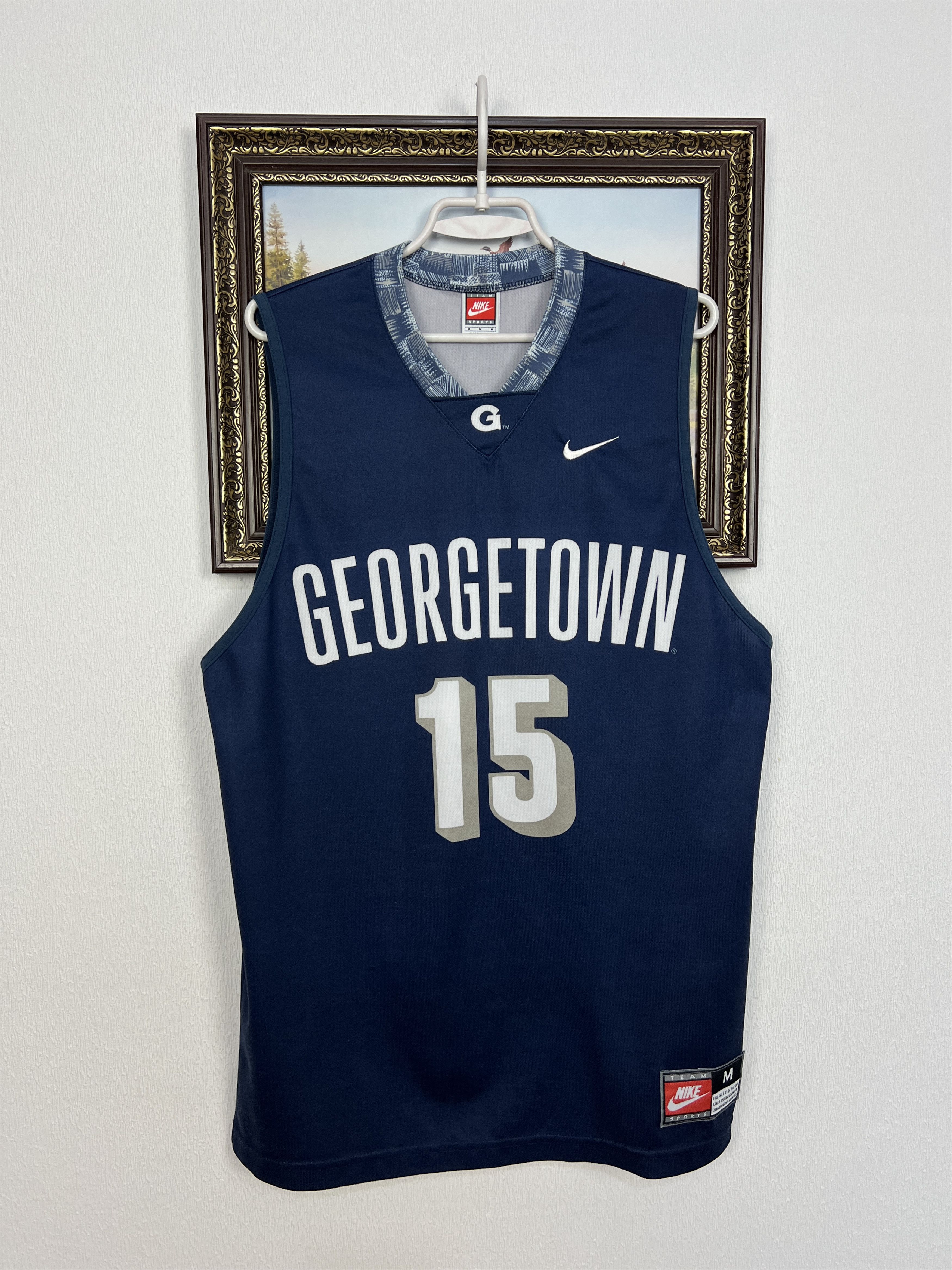 Nike Georgetown Hoyas Basketball Jersey #15 NCAA Trikot Shirt Size US M / EU 48-50 / 2 - 1 Thumbnail