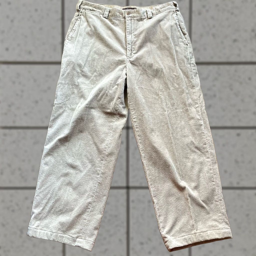 Abercrombie & Fitch VINTAGE Abercrombie & Fitch Pants Mens 36x30 Beige 90s Preppy Cords Size US 36 / EU 52 - 1 Thumbnail