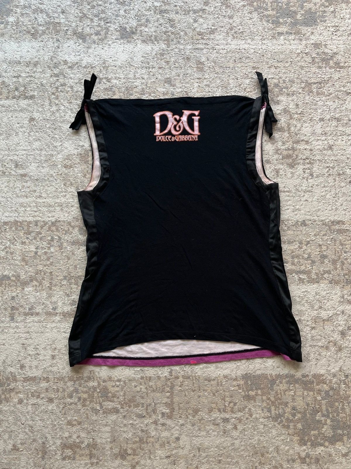 Dolce & Gabbana D&G Dolce & Gabbana Top Tank Voluptas Voludis 2000s Sz 42 Size XL / US 12-14 / IT 48-50 - 5 Thumbnail