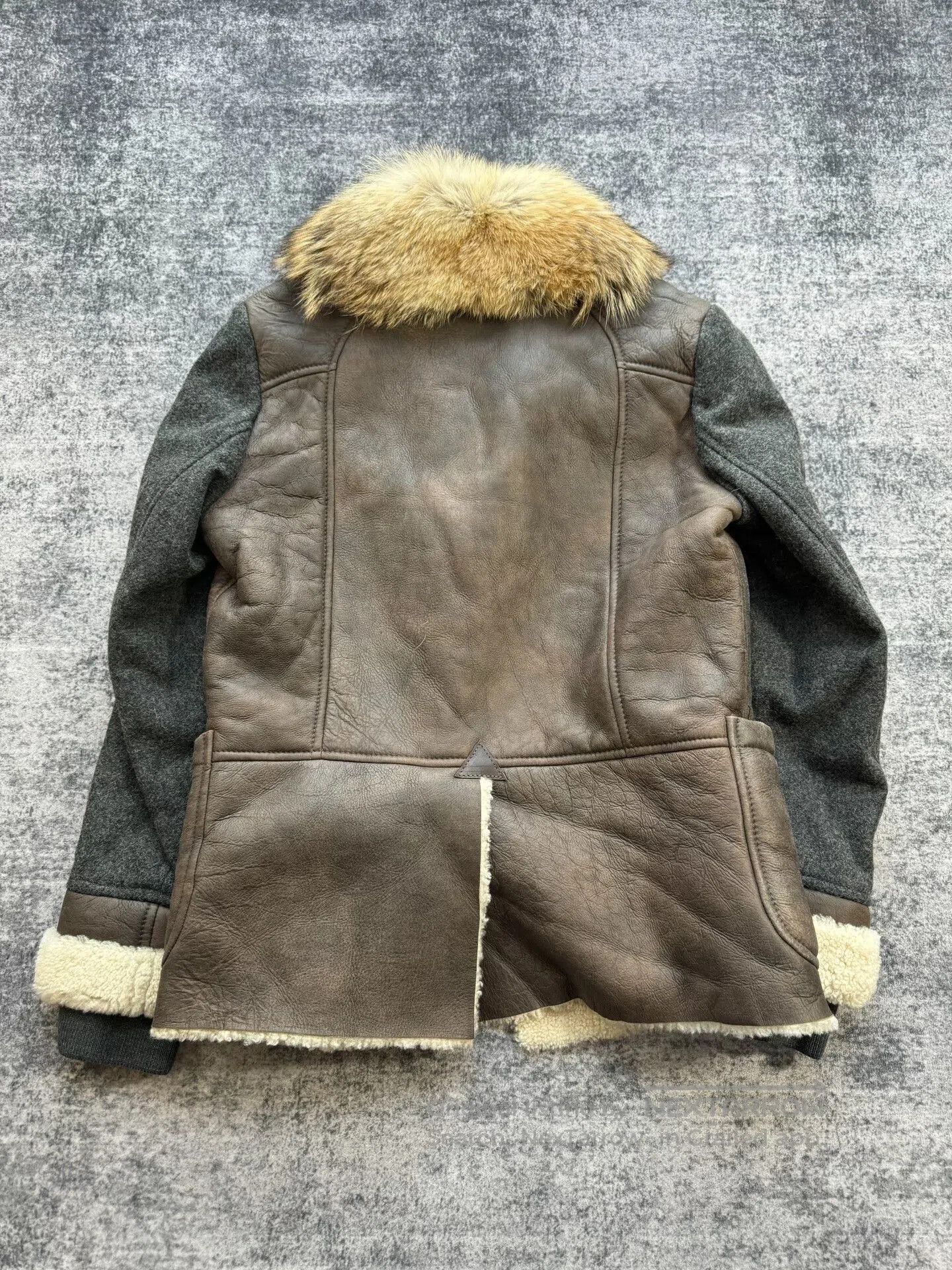 Just Cavalli Jus Cavalli Fur Collar Shearling Coat. Size US XXL / EU 58 / 5 - 2 Thumbnail