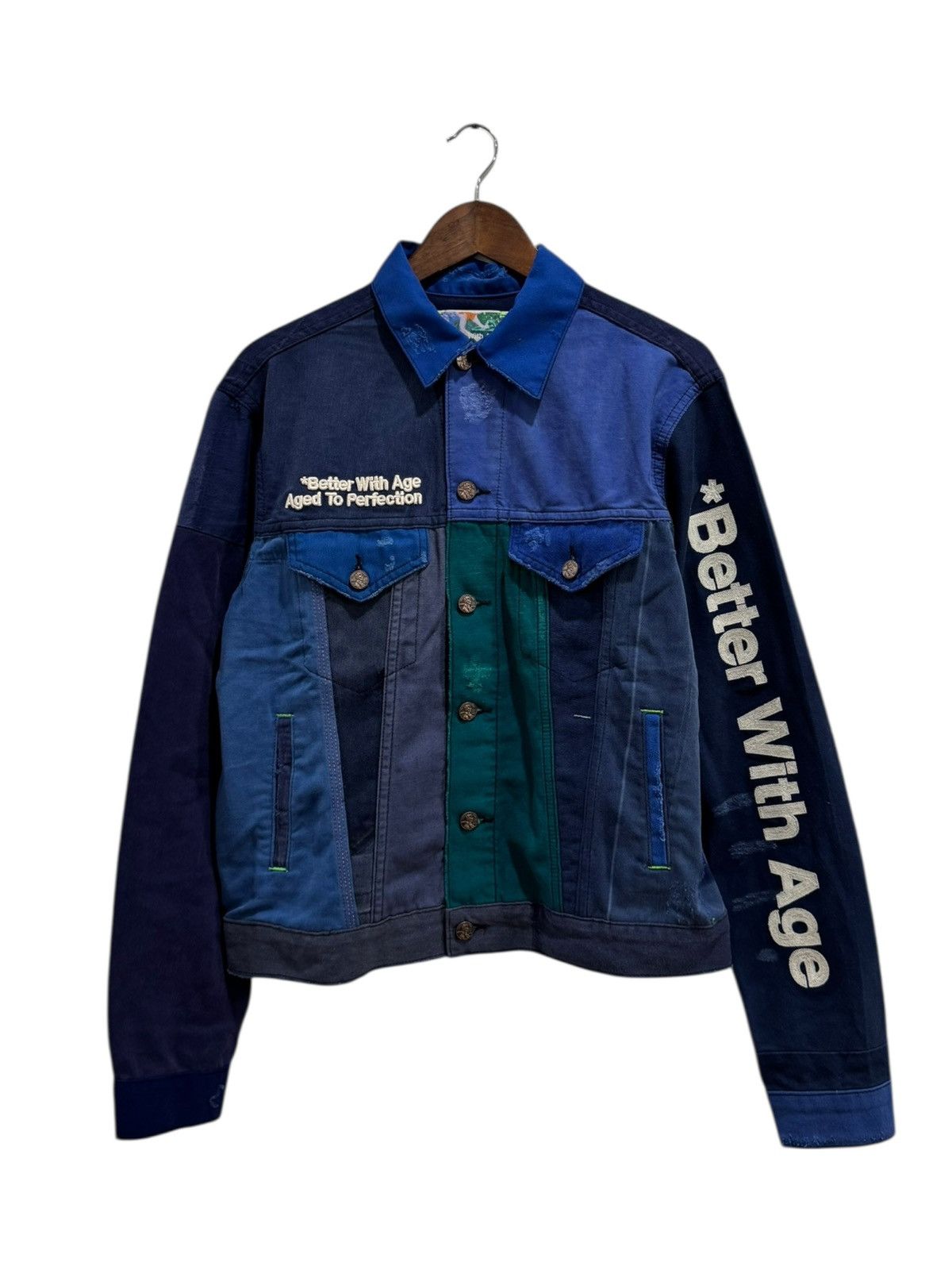 Better With Age Better With Age Camion Reconstructed French Work Jacket Blue Size US M / EU 48-50 / 2 - 1 Thumbnail