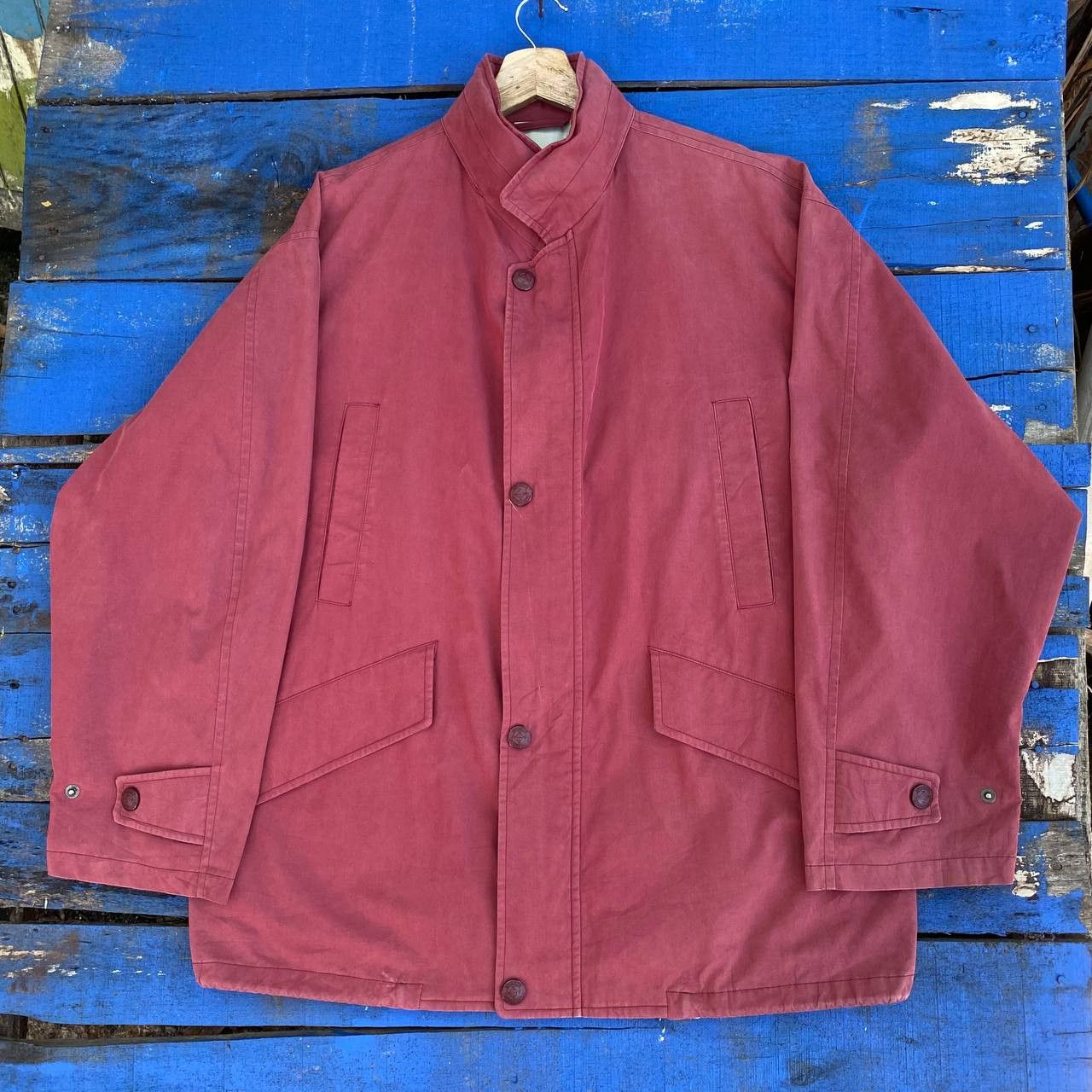 Burberry × Vintage Vintage Burberry Reversible Big Logo Zipper Jacket Size US XL / EU 56 / 4 - 5 Thumbnail
