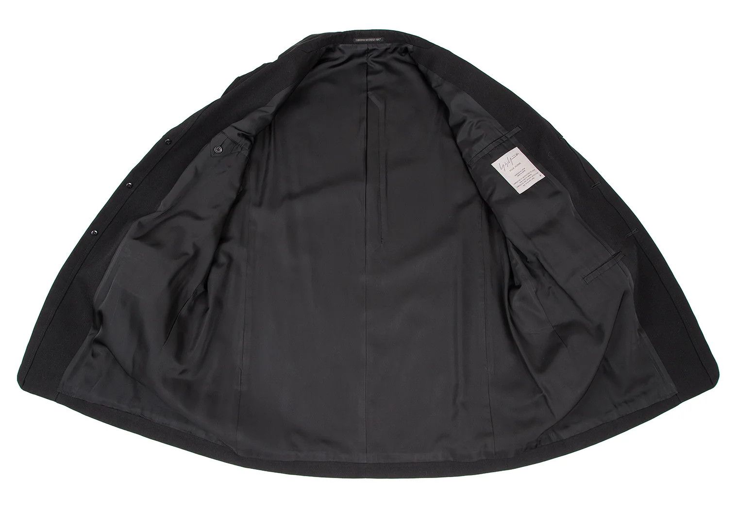 Yohji Yamamoto Yohji Yamamoto Taping Wool-Cotton Long Jacket Size US S / EU 44-46 / 1 - 12 Thumbnail