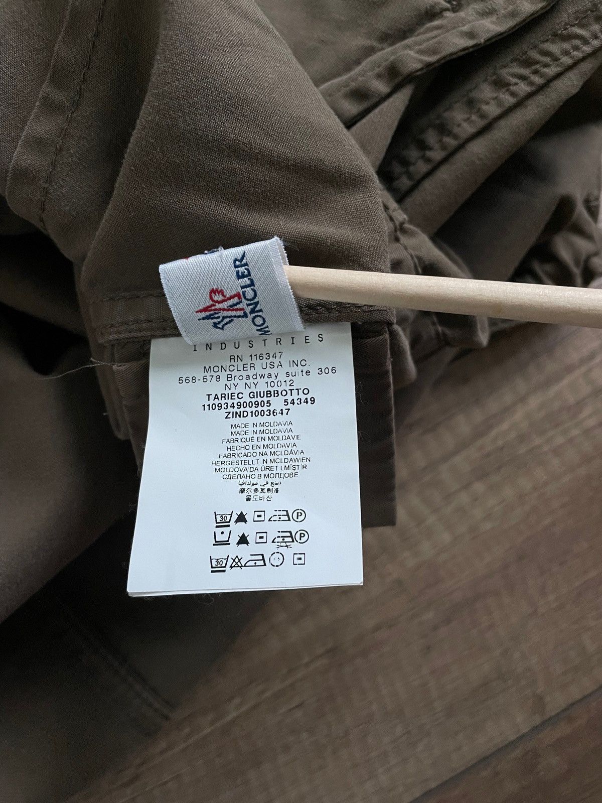 Moncler Moncler Womens Tariec Cotton Military Olive Parka Jacket Size L / US 10 / IT 46 - 17 Thumbnail