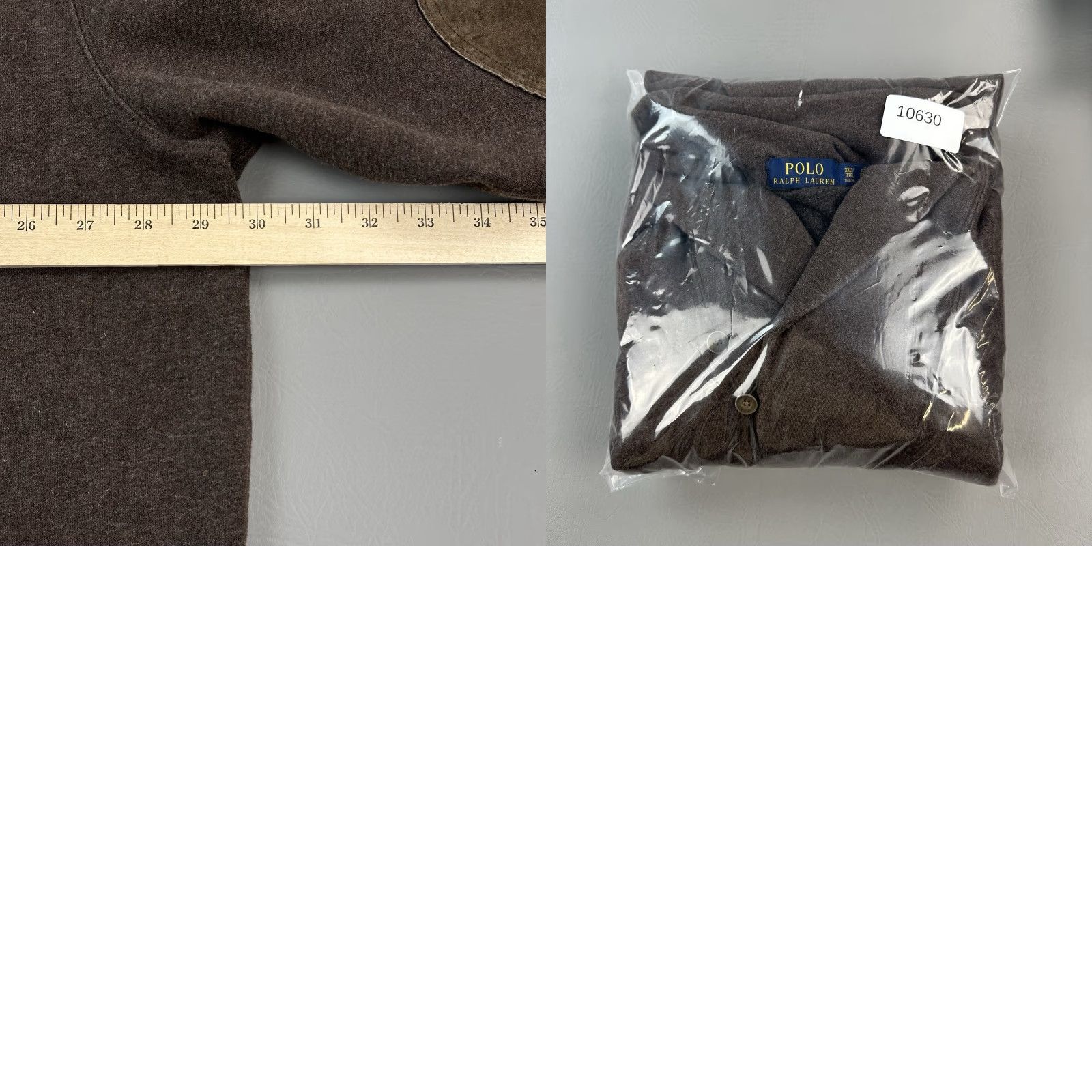 Polo Ralph Lauren Polo Ralph Lauren Sweater Mens 3XLT Brown Shawl Collar Elbow Patch Preppy Casual Shirt Size US XXL / EU 58 / 5 - 9 Thumbnail