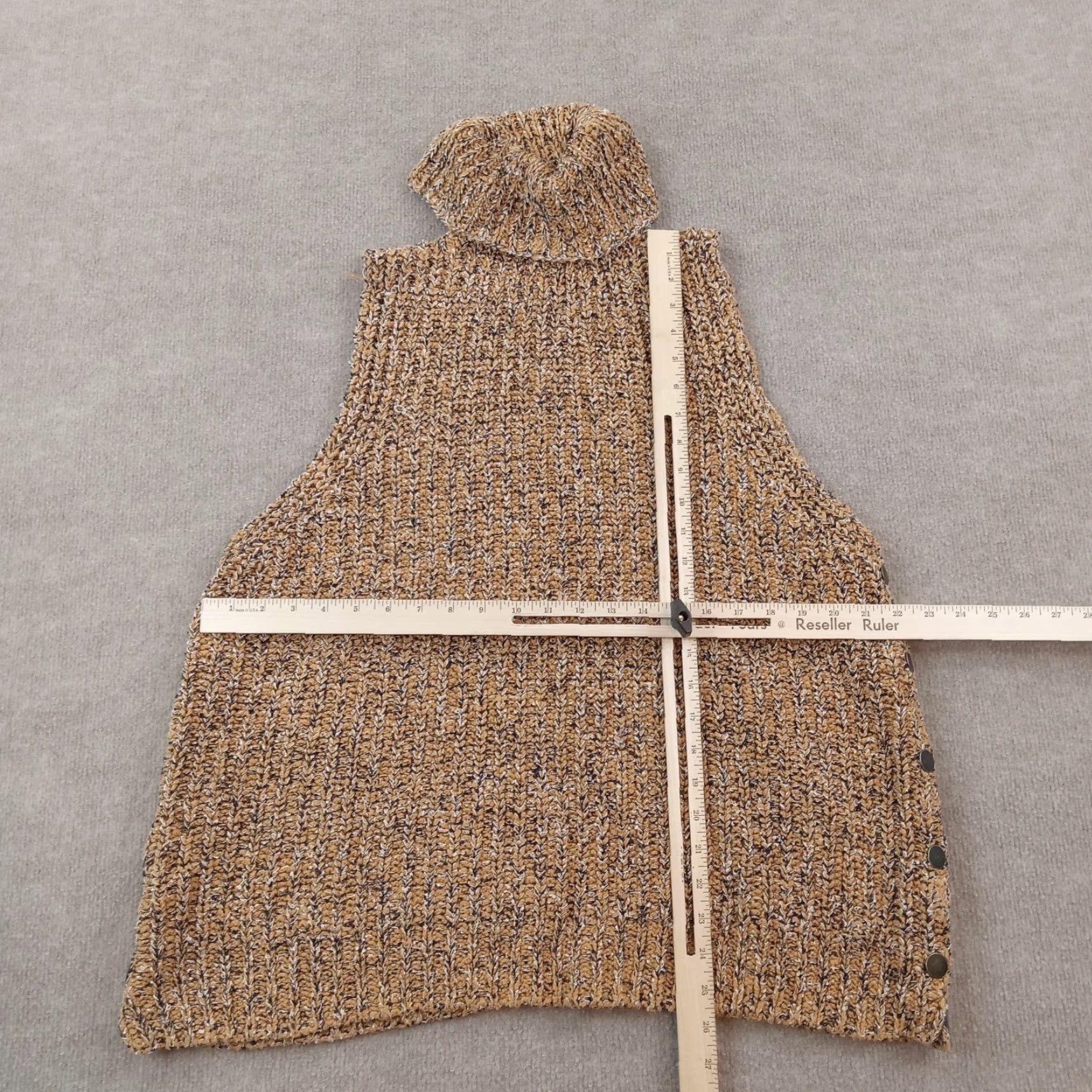 Free People Free People Womens Sweater Medium Brown Turtle Neck Pullover Size M / US 6-8 / IT 42-44 - 2 Thumbnail