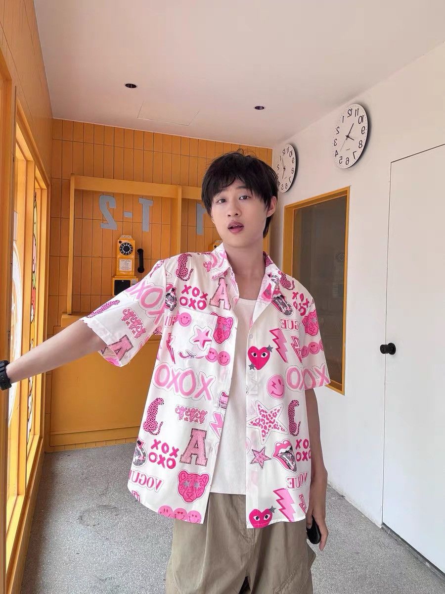 Other Graffiti Button Up Short Sleeve Shirt Size US M / EU 48-50 / 2 - 2 Thumbnail