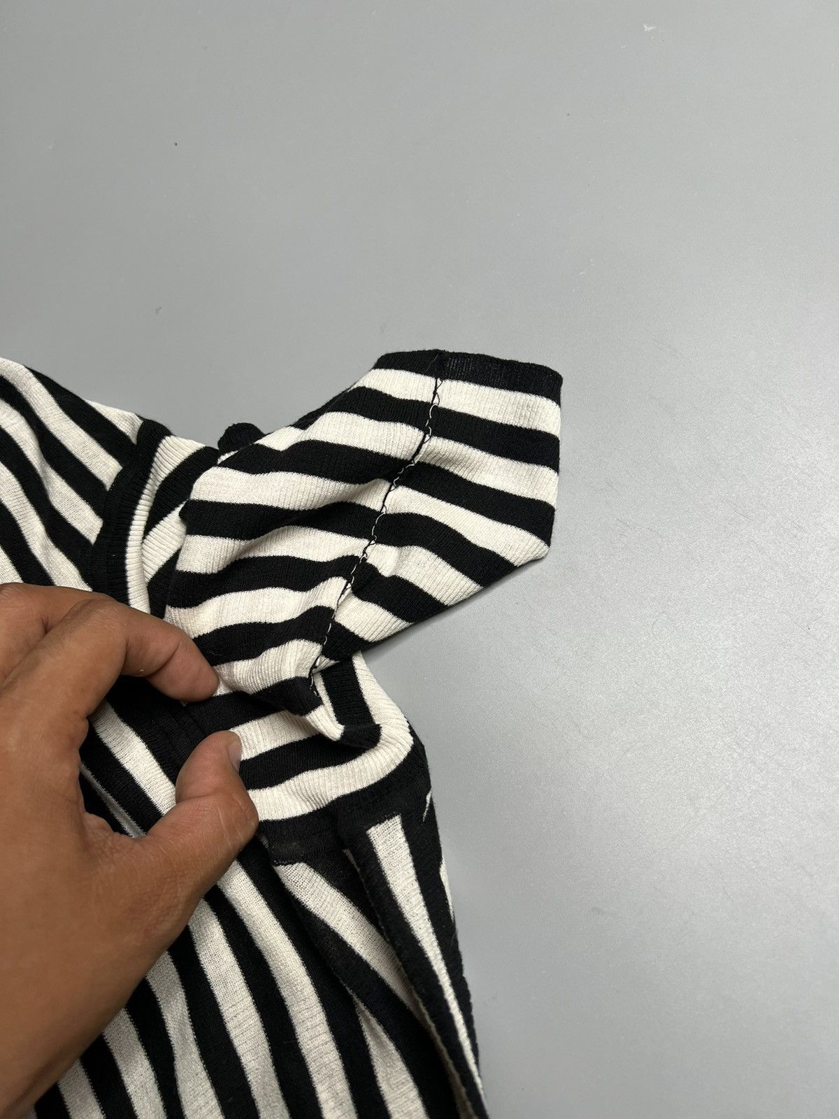 Saint Laurent Paris Saint Laurent 2019 Striped Turtle Neck Jumper Size US XL / EU 56 / 4 - 6 Thumbnail