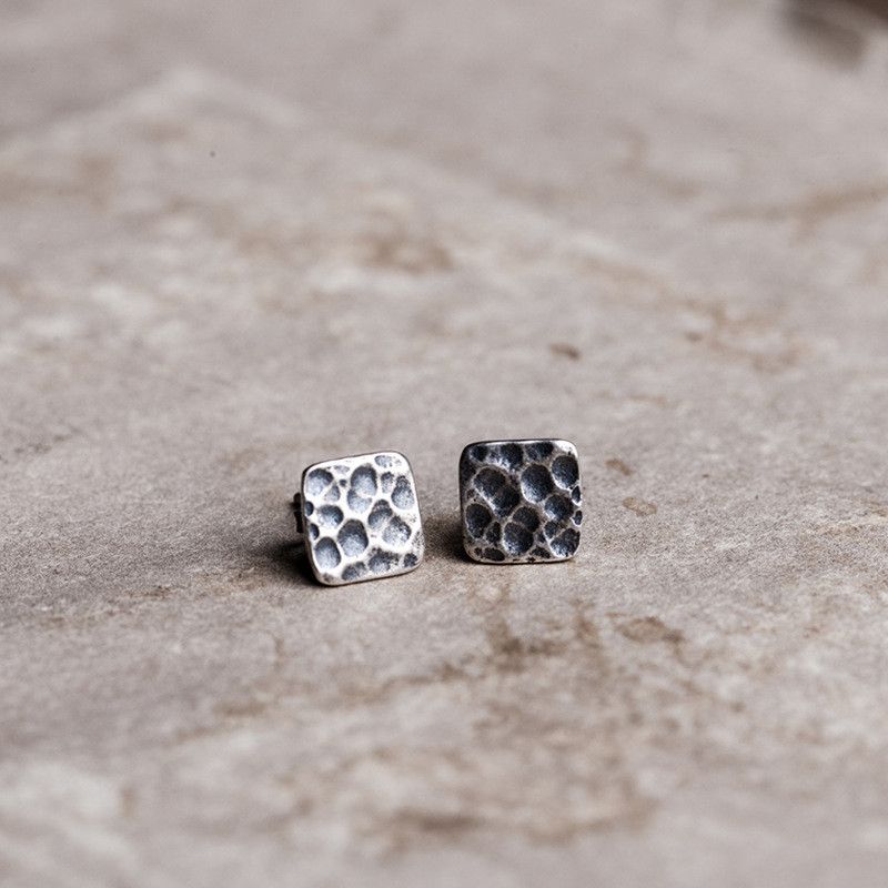 Jewelry Retro Earrings One Pairs Chrome Jewelry Size ONE SIZE - 3 Thumbnail